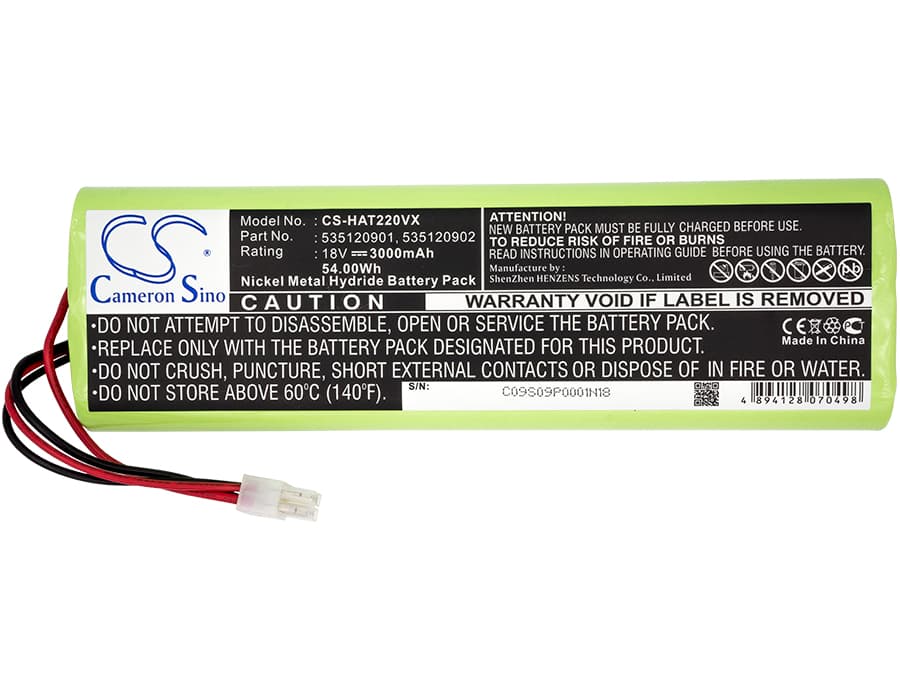Батерия Cameron Sino, За косачка робот GARDENA Robotic R160, HUSKVARNA Automover 260ACX,Automower 210C, 1128621-01 18V 3000mAh Cameron Sino