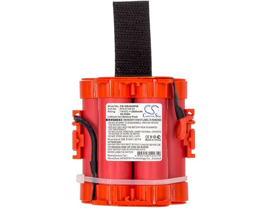 Батерия Cameron Sino, За косачка робот GARDENA Mahroboter R40Li, R38LI HUSKVARNA Automower 105, 305,308 586 18V 2500mAh Cameron Sino