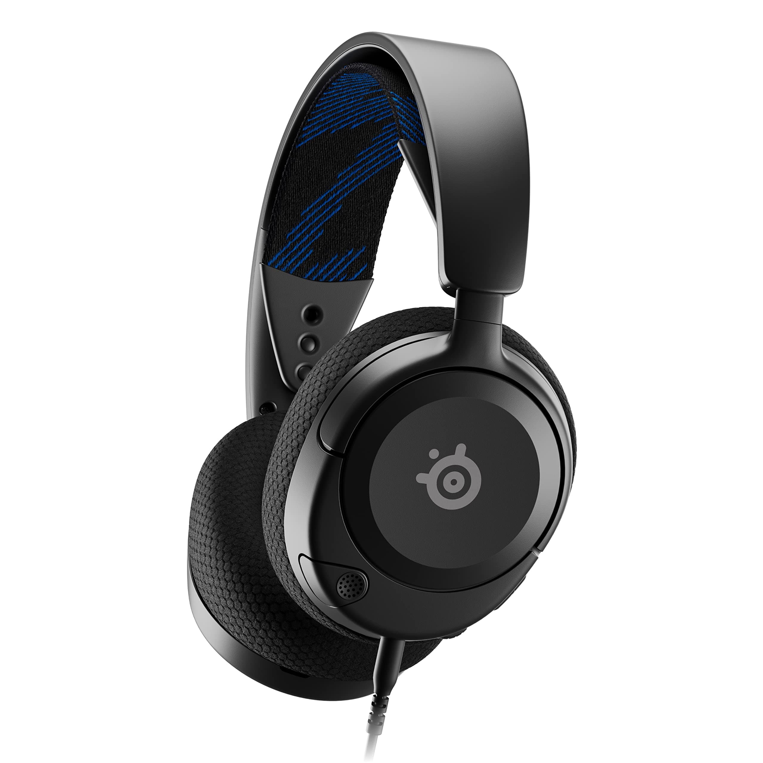 Слушалки SteelSeries Arctis Nova 1P Black, микрофон, гейминг, Active Noise Cancellation, 360° Spatial Audio, Almighty Audio, AUX, черни