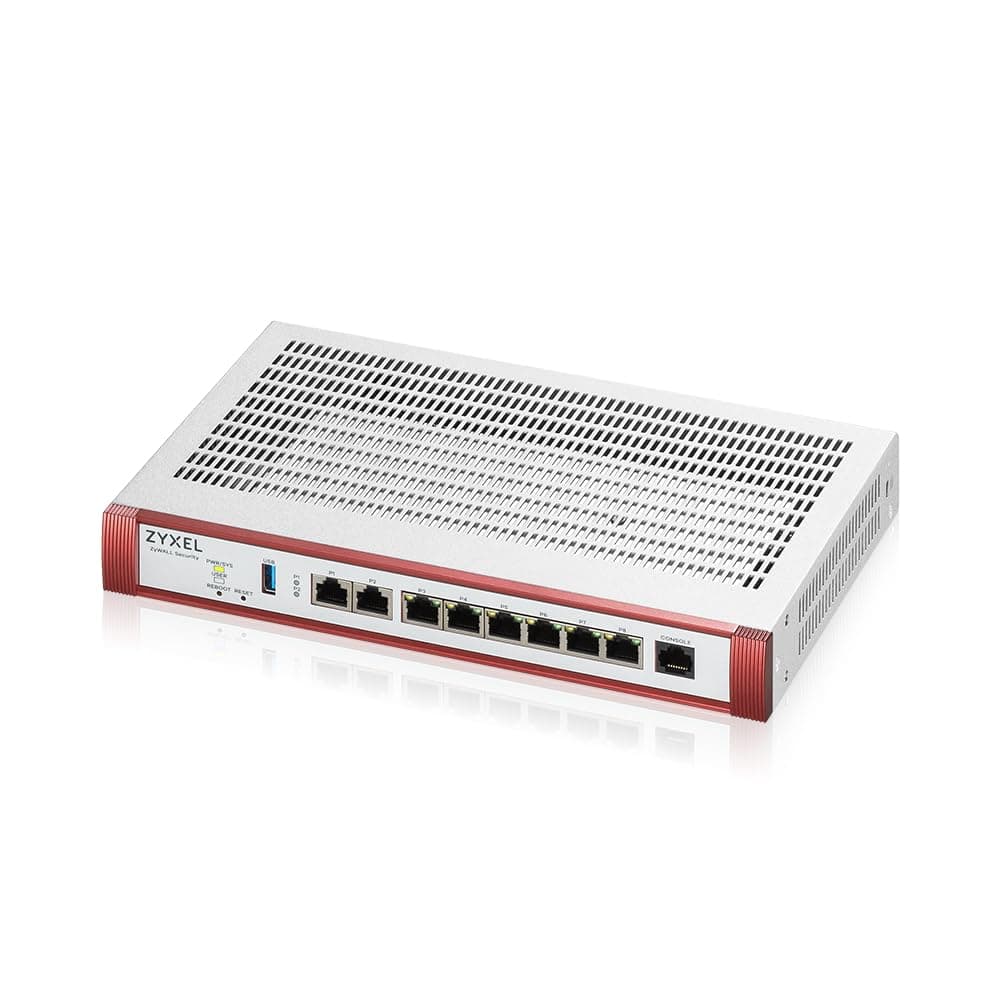 Защитна стена ZYXEL USG FLEX 200H 2x2.5Gbps 6x1Gbps, 1xUSB, без лиценз