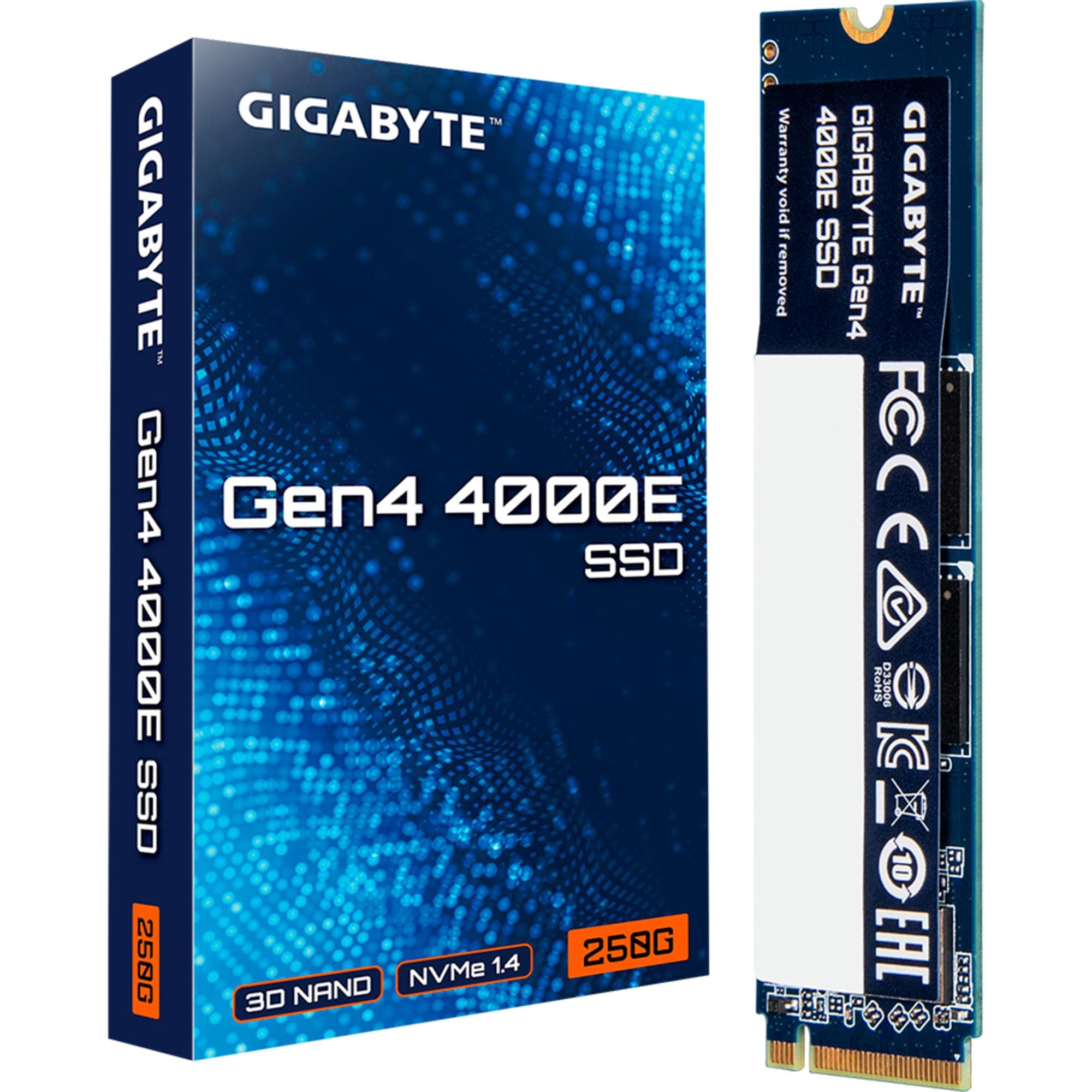 SSD Gigabyte 4000E 250GB, NVMe, PCIe 4.0 Gen4