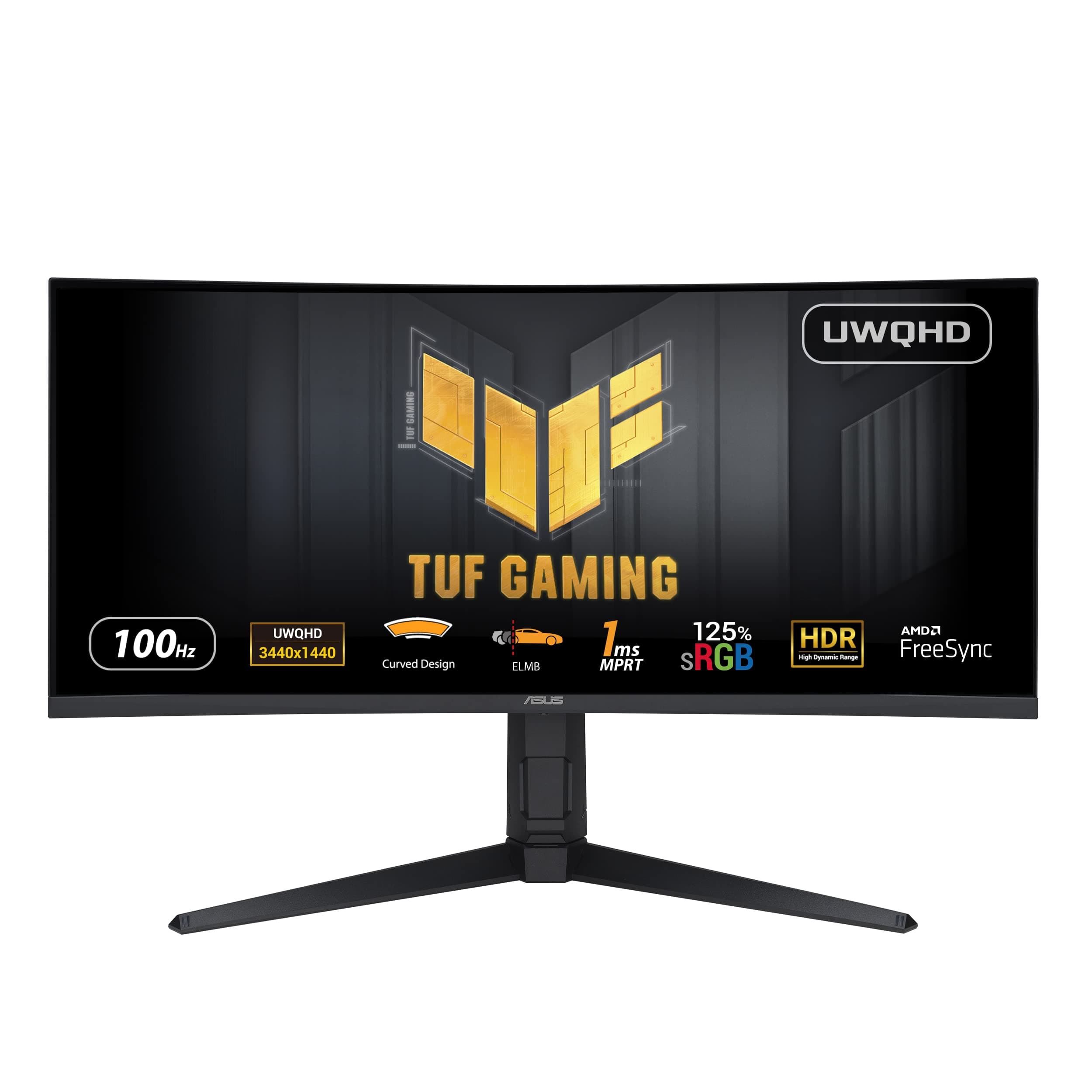 Монитор ASUS TUF GAMING VG34VQEL1A – 34" VA UWQHD(3440x1440), 1500R, 100Hz, 1ms, 125% sRGB, FreeSync Premium Pro