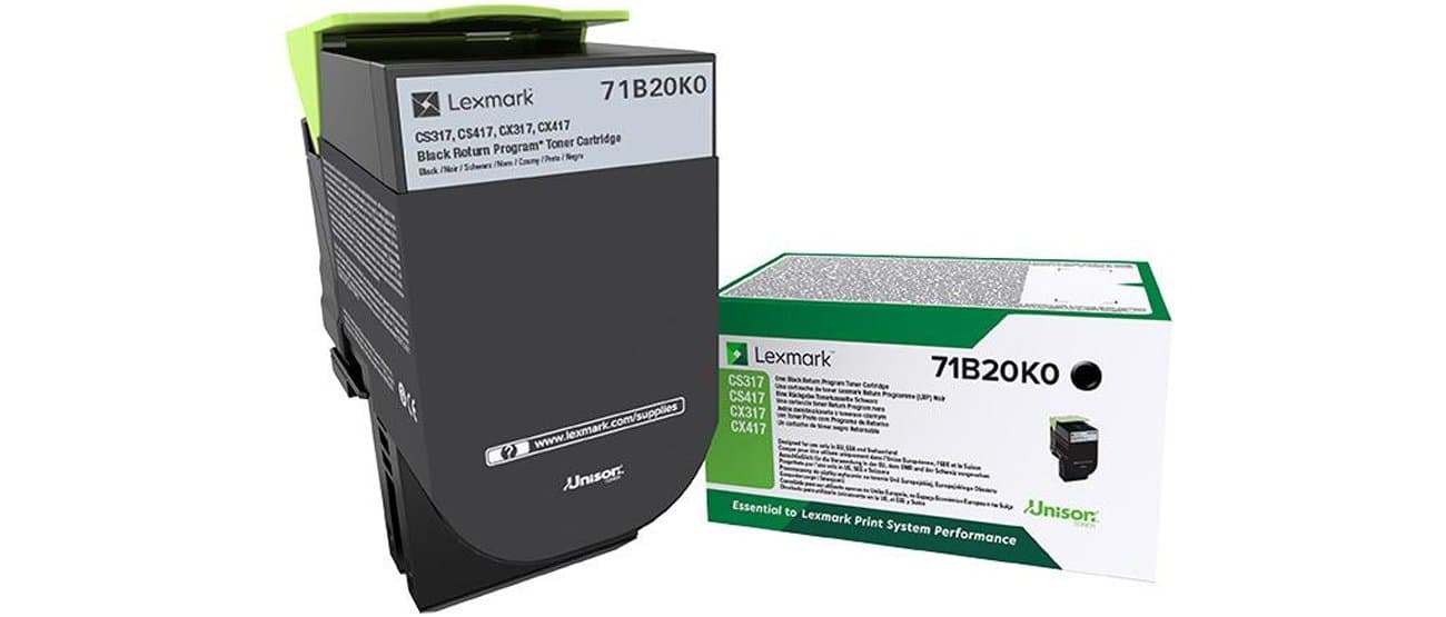 LEXMARK 3K програма за връщане на черна тонер касета CS/CX317 417 517