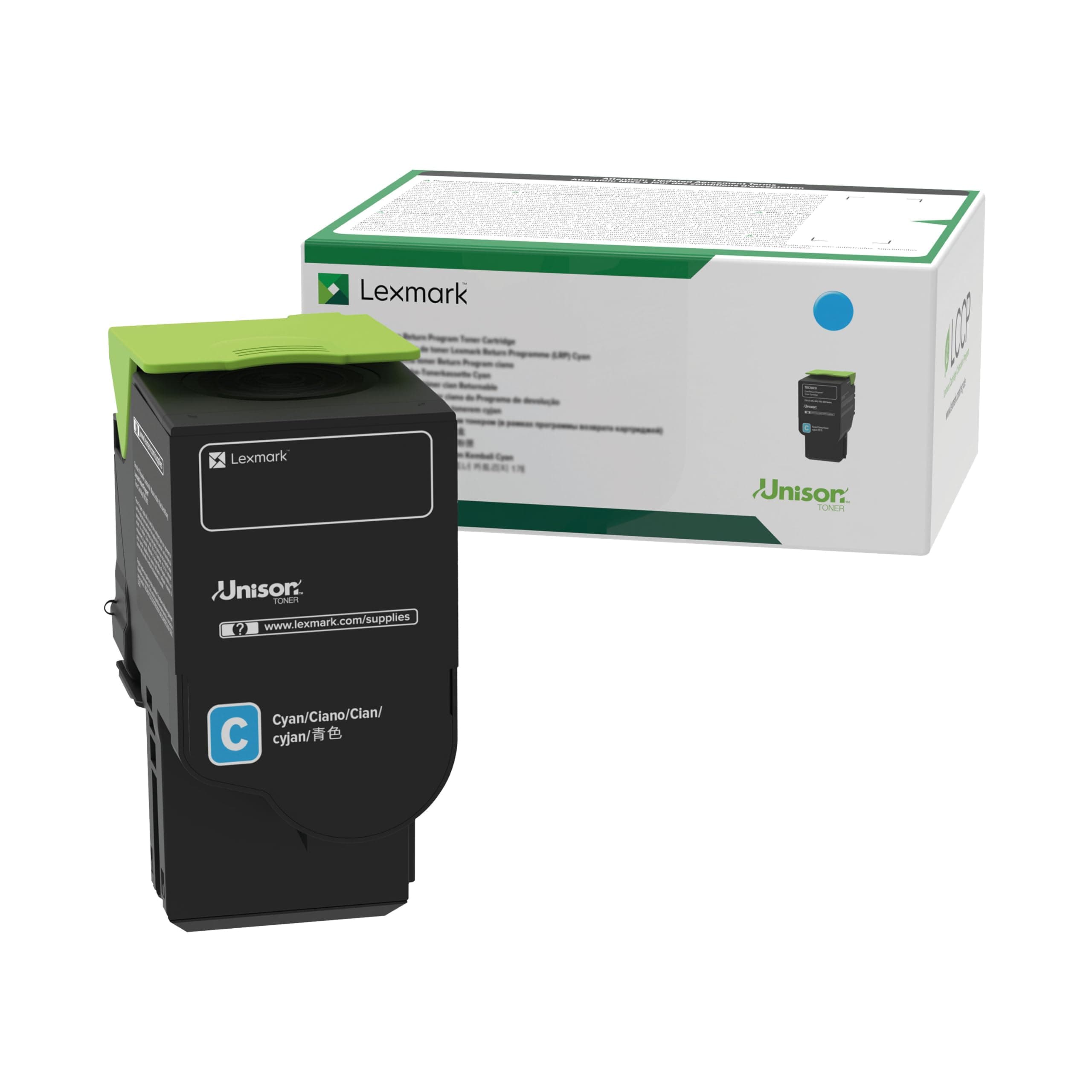 Lexmark C242XC0 Програма за връщане на тонер касета с циан, 3500 страници, C2325dw / C2425dw / C2535dw / MC2325adw / MC2425adw / MC2535adwe