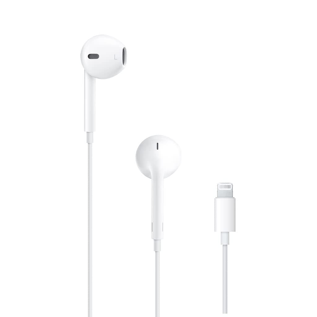 Слушалки Apple EarPods (Lightning Connector) (MWTY3ZM/A), микрофон, Lightning, бели