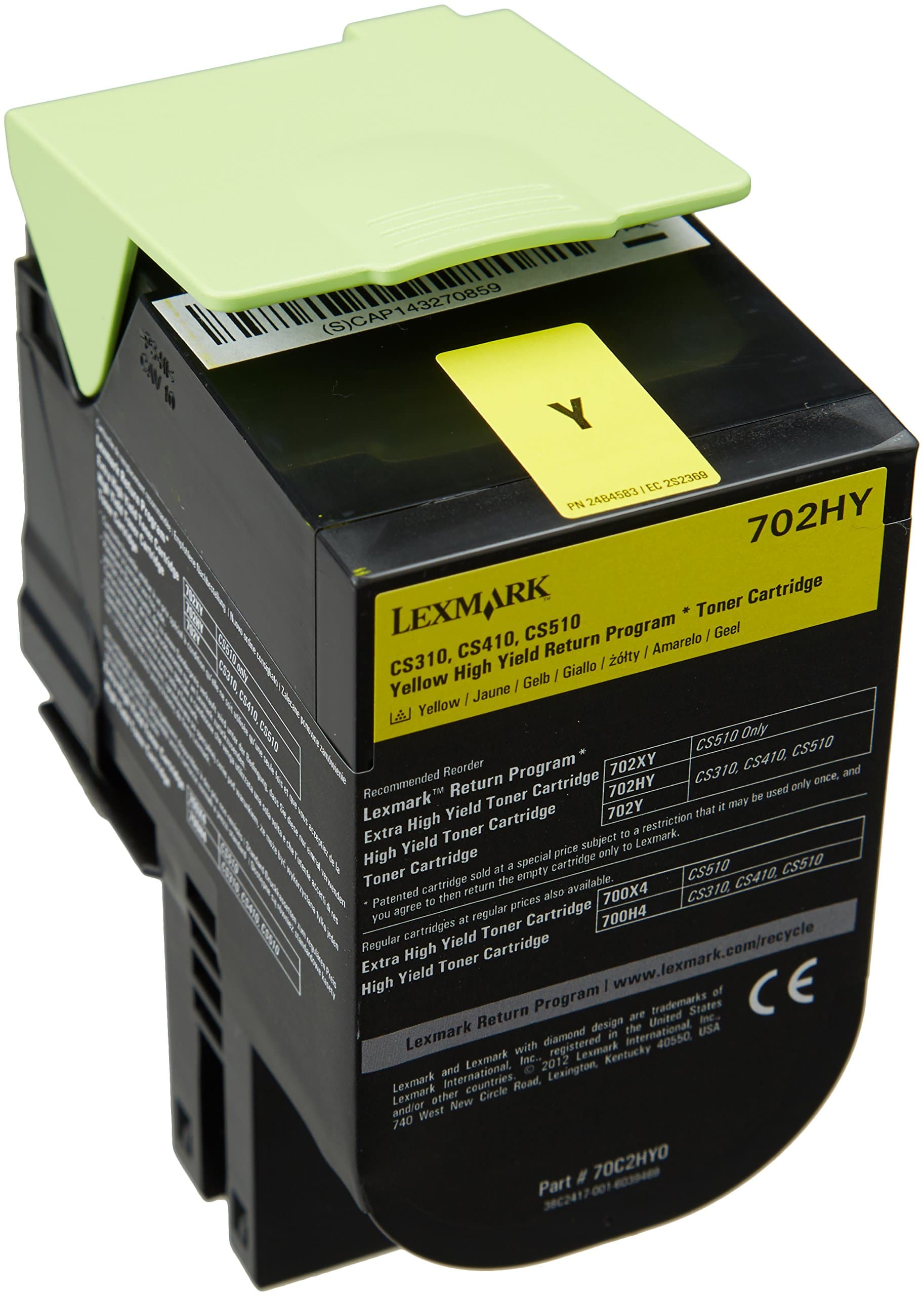 LEXMARK 702HY тонер касета жълта с голям капацитет 3000 страници Програма за връщане на 1 опаковка