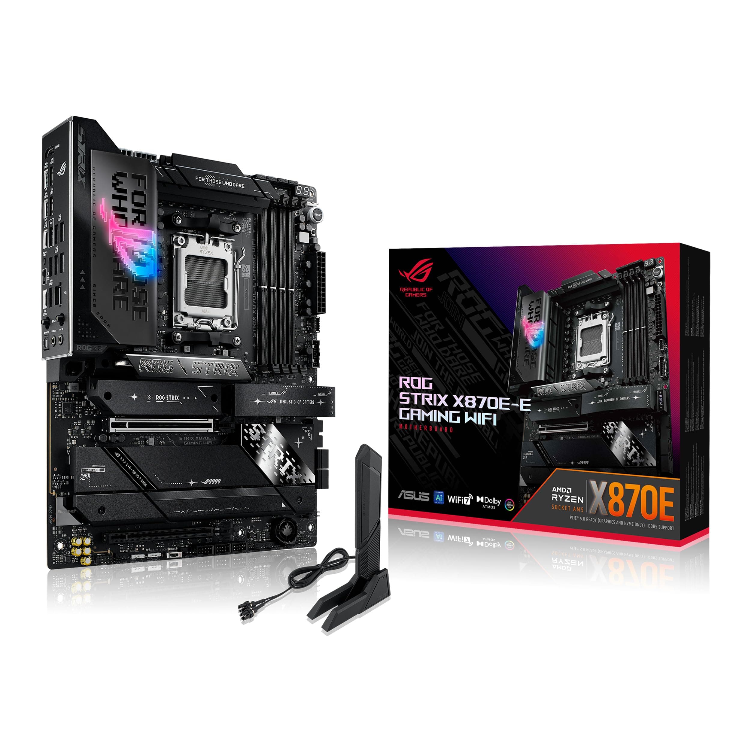 Дънна платка ASUS ROG STRIX X870E-E GAMING WIFI AM5 DDR5