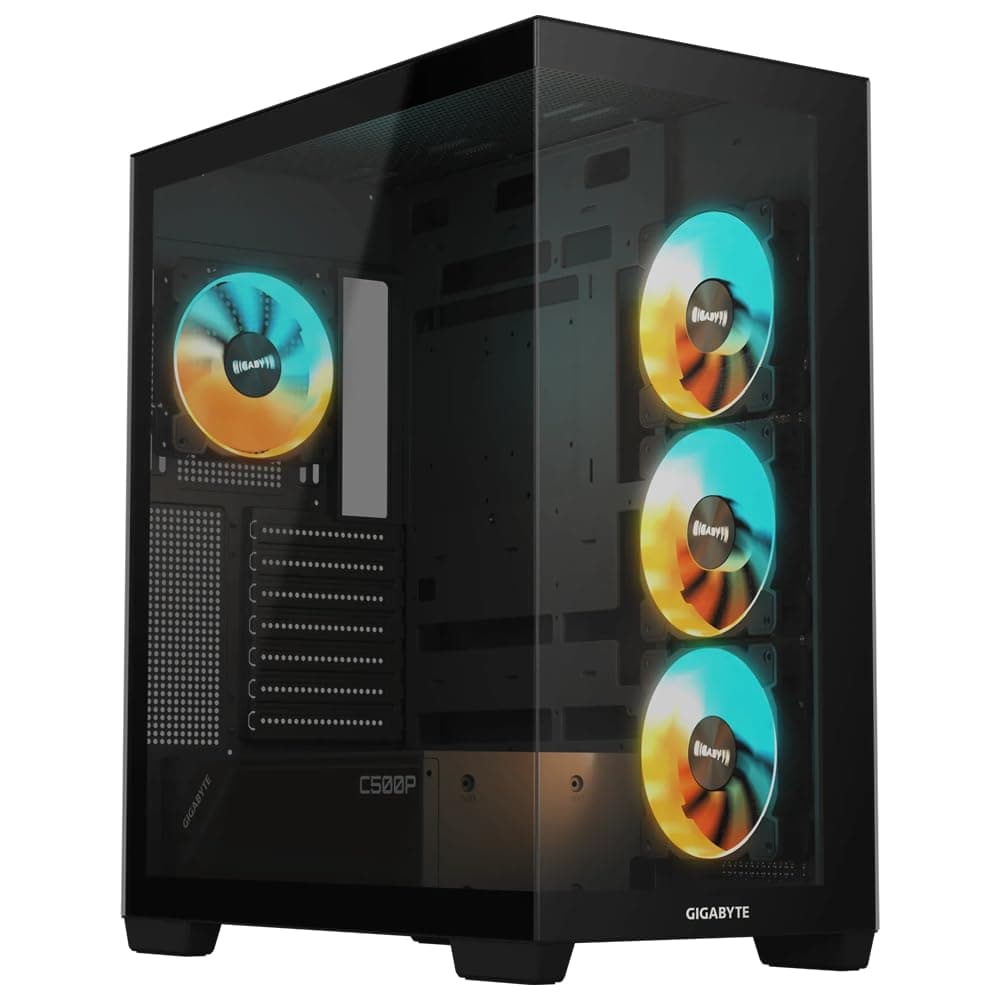 Кутия Gigabyte C500 PANORAMIC Stealth Black - Mid-Tower