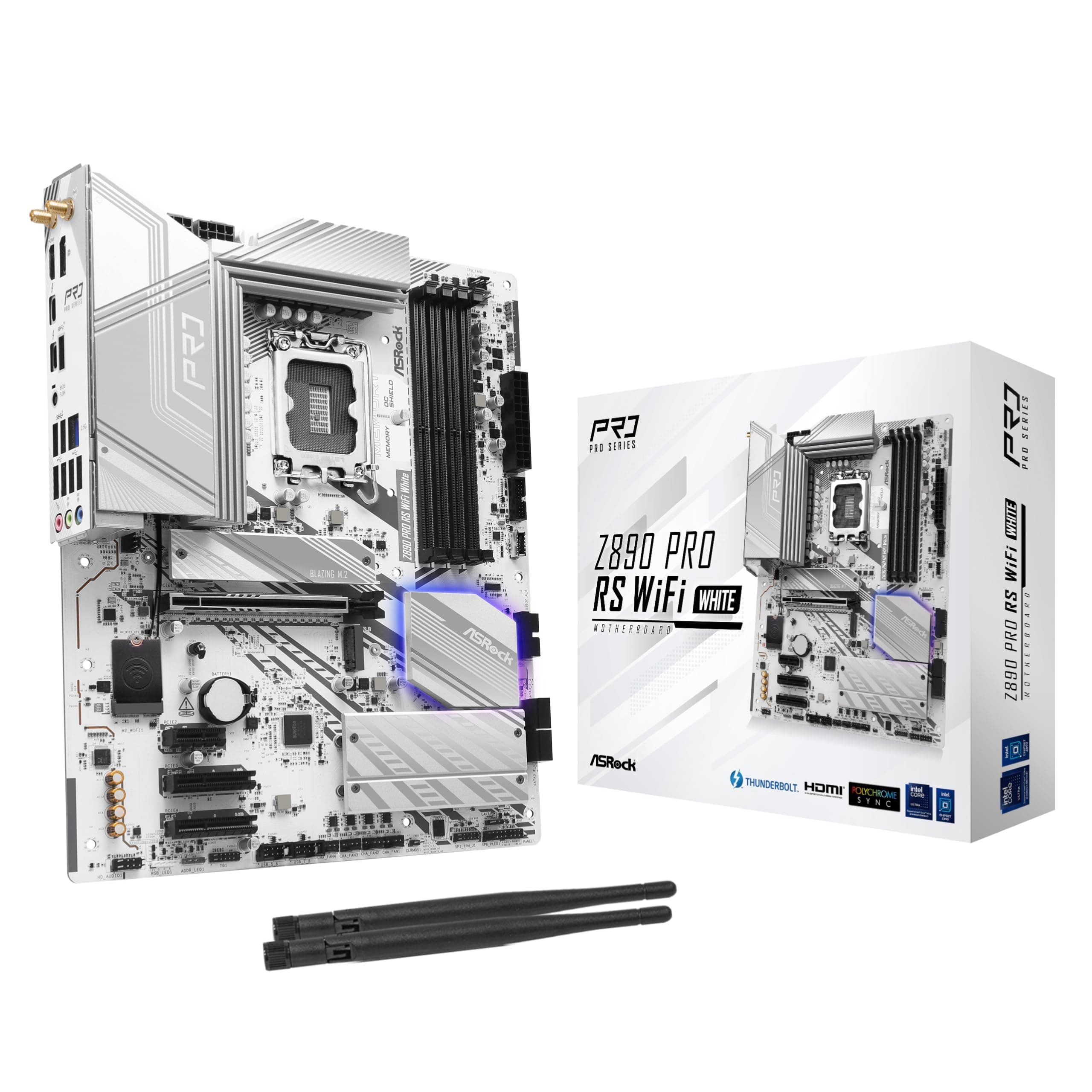 Дънна платка ASRock Z890 Pro RS WIFI White, LGA 1851