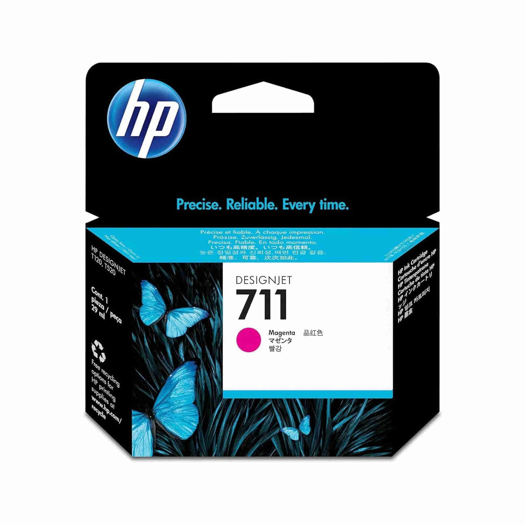 HP 711 оригинална касета с мастило CZ131A магента стандартен капацитет 29 ml 1 опаковка