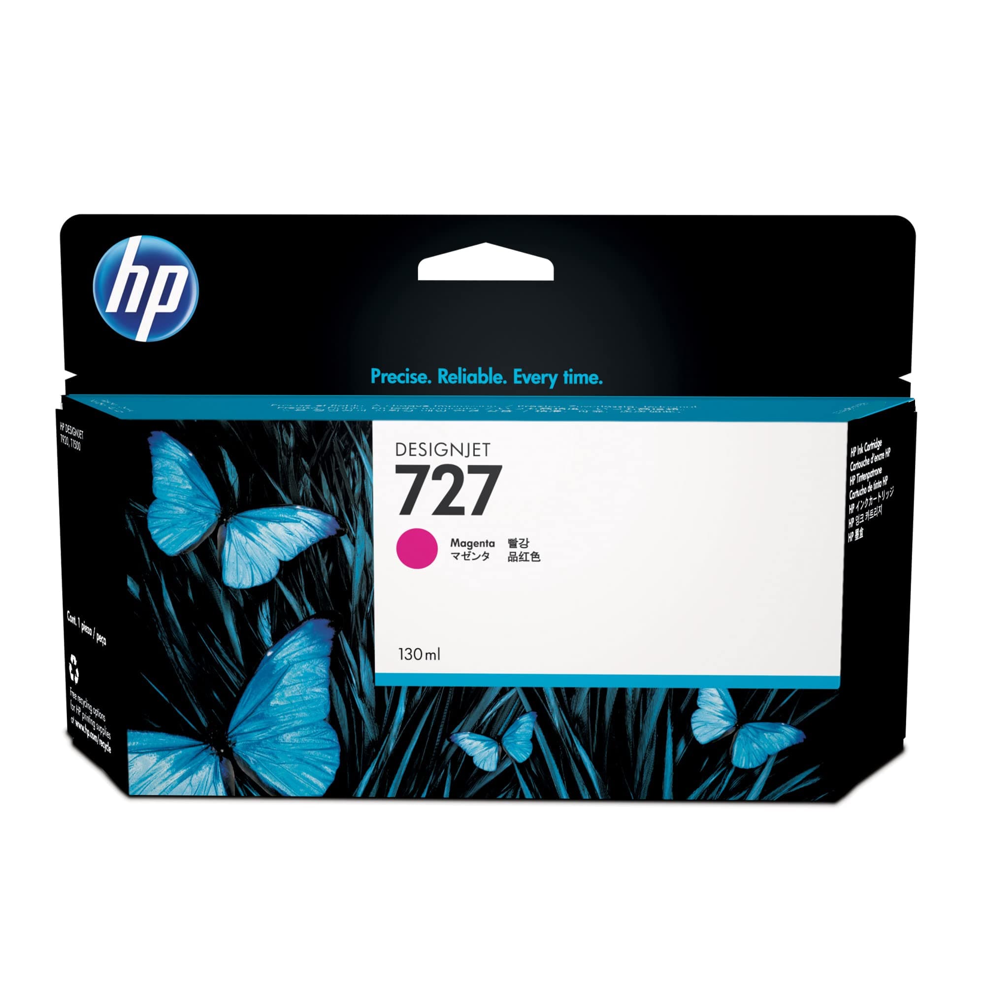 HP 727 оригинална касета с мастило B3P20A магента стандартен капацитет 130 мл 1 опаковка