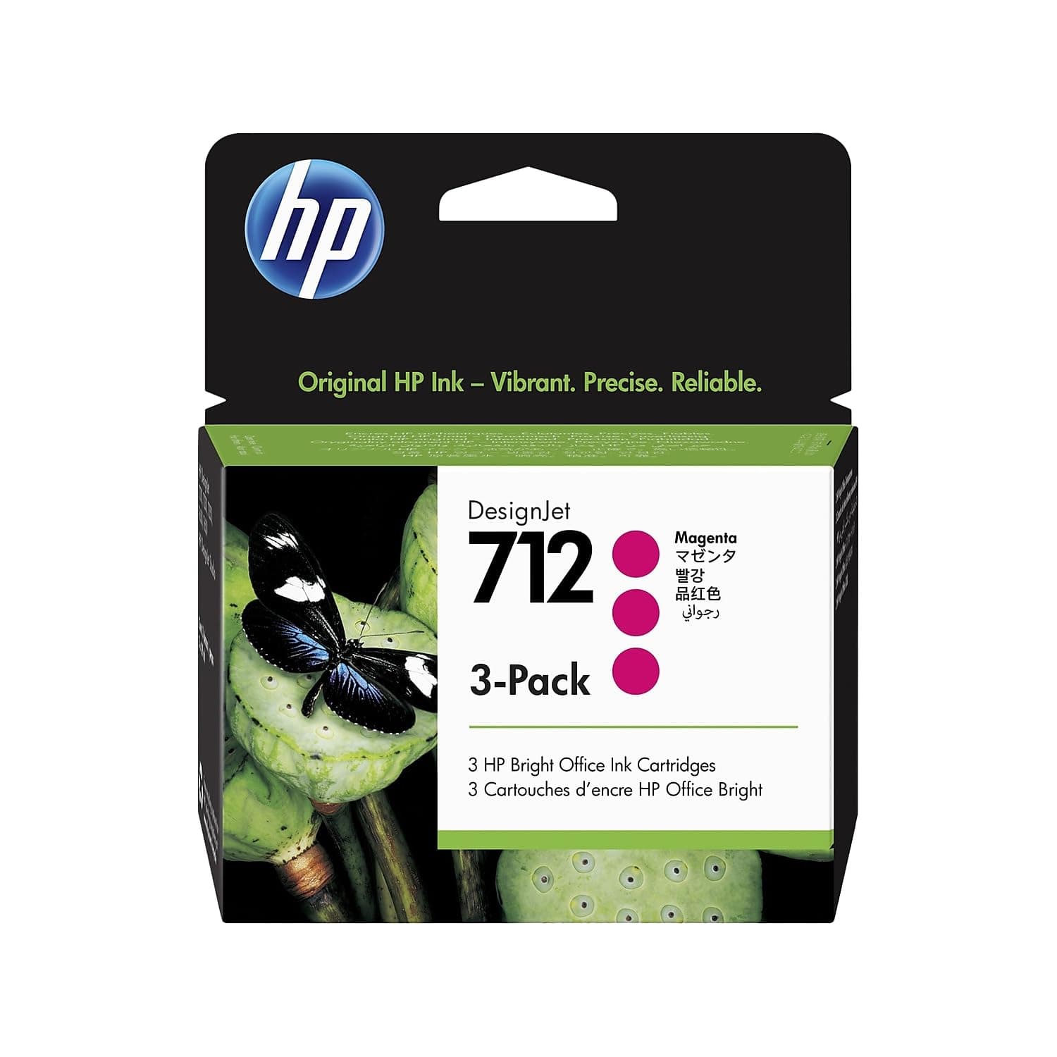 HP 712 3-Pack 29-ml Magenta DesignJet Ink Cartridge