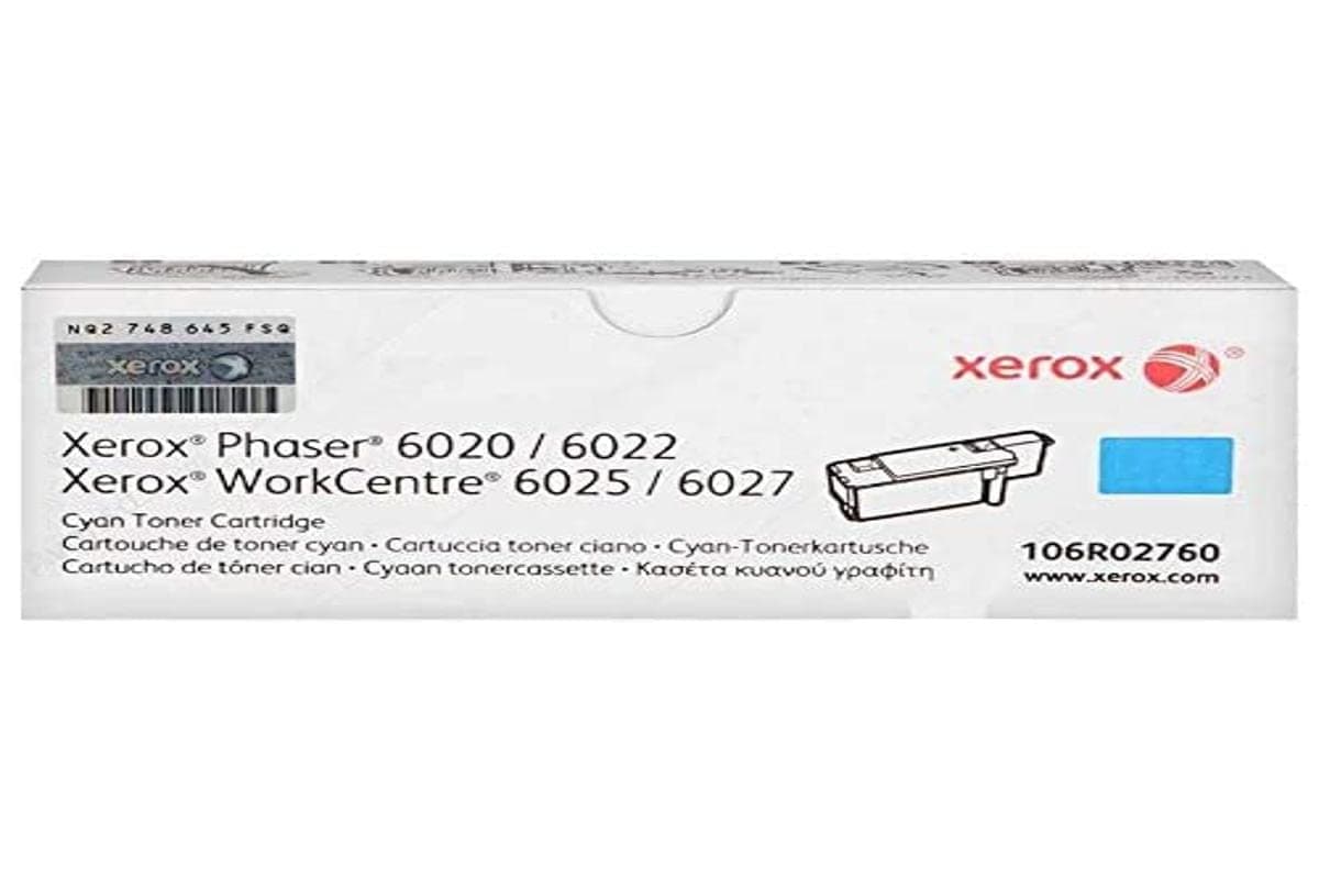 XEROX 106R02760 Тонер циан, 1000 стр. (6020/6022/6025/6027)