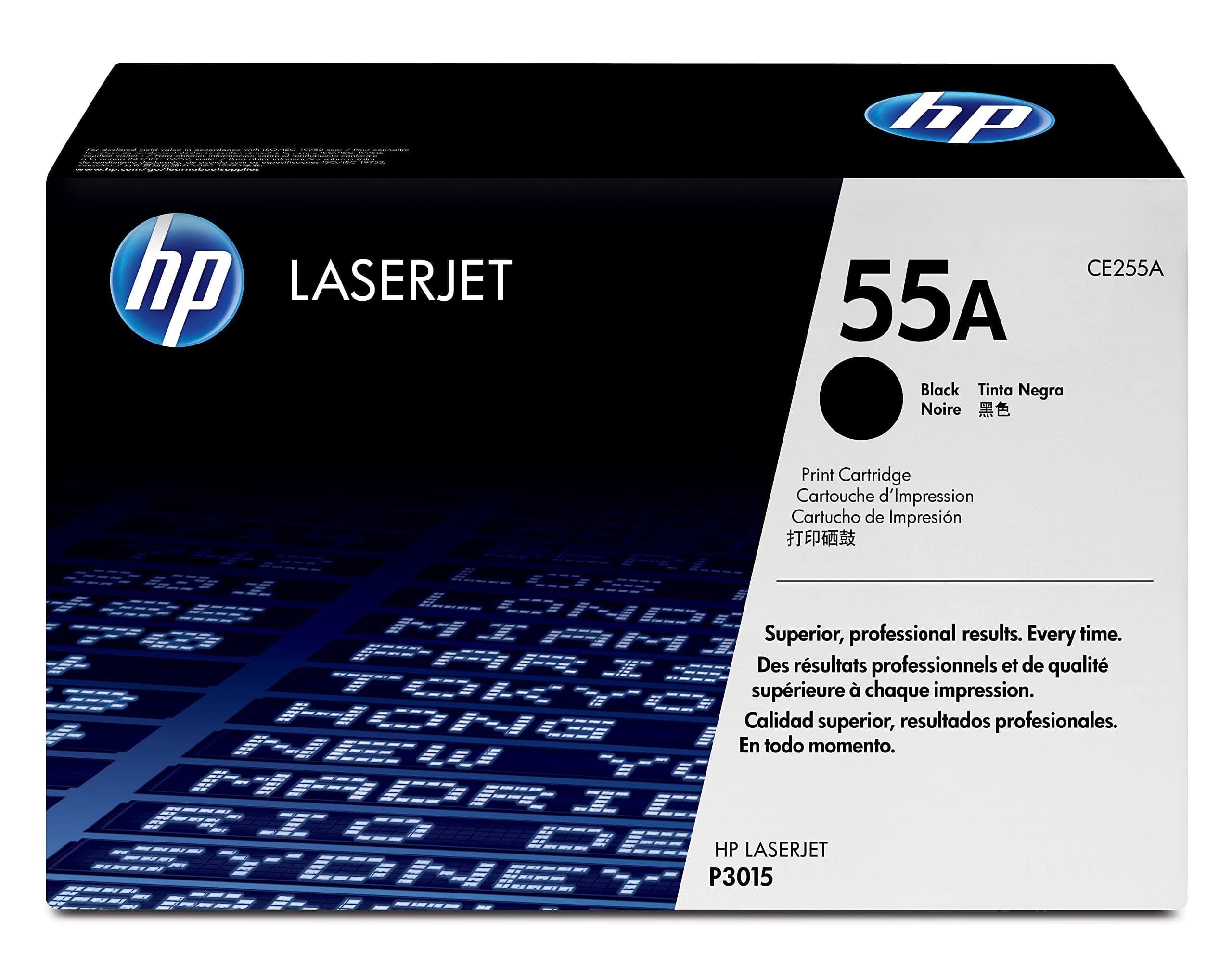 HP 55A оригинална тонер касета LaserJet CE255A черен стандартен капацитет 6000 страници 1 пакет