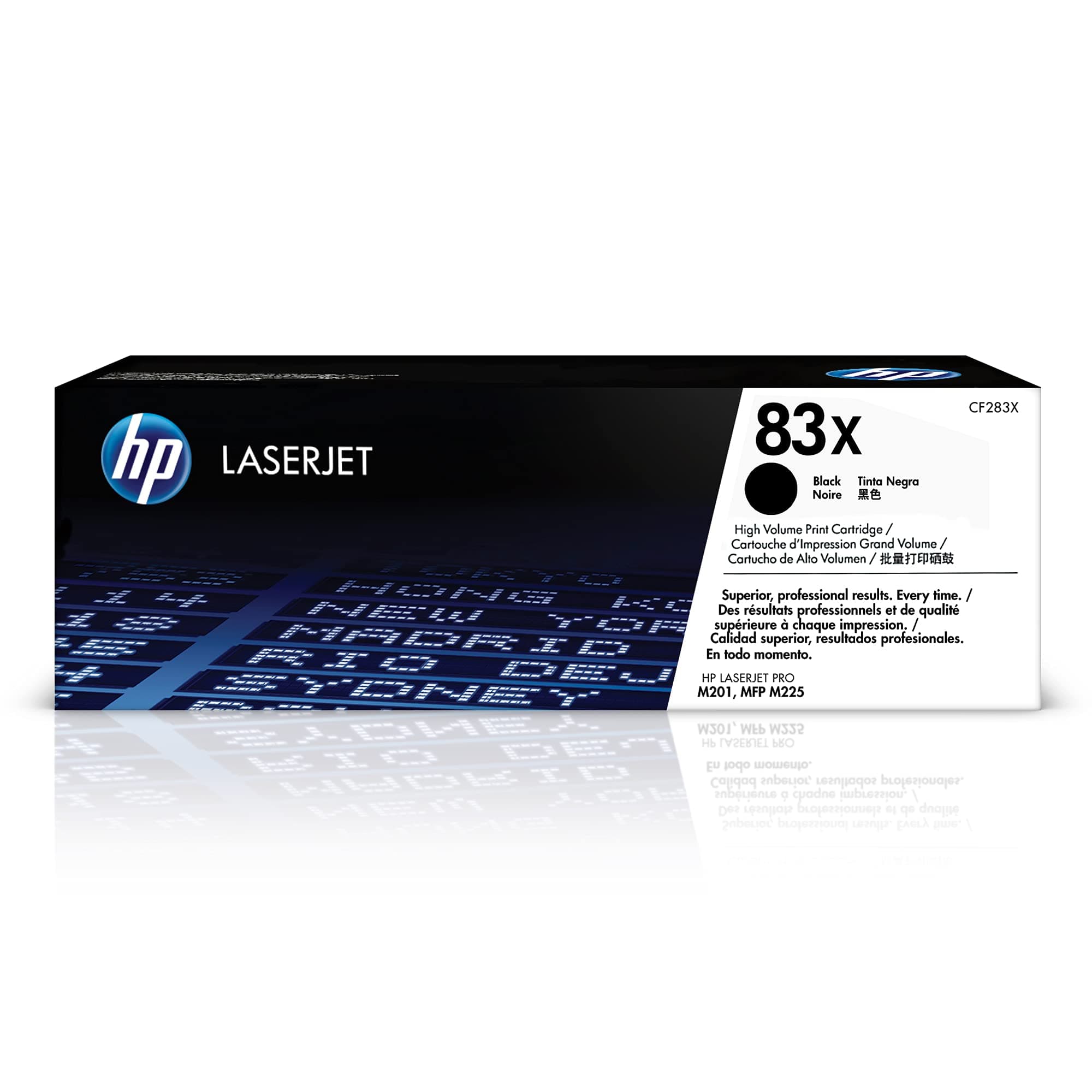 HP 83X оригинална тонер касета CF283X черна с голям капацитет 2200 страници 1 пакет