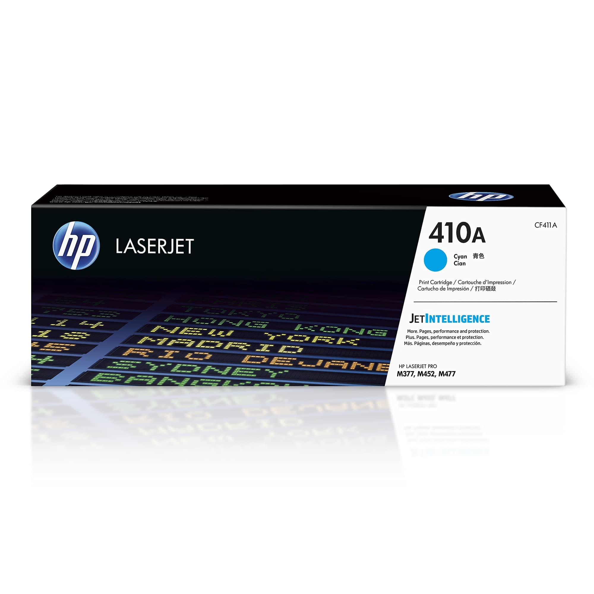 HP 410A оригинална тонер касета CF411A циан