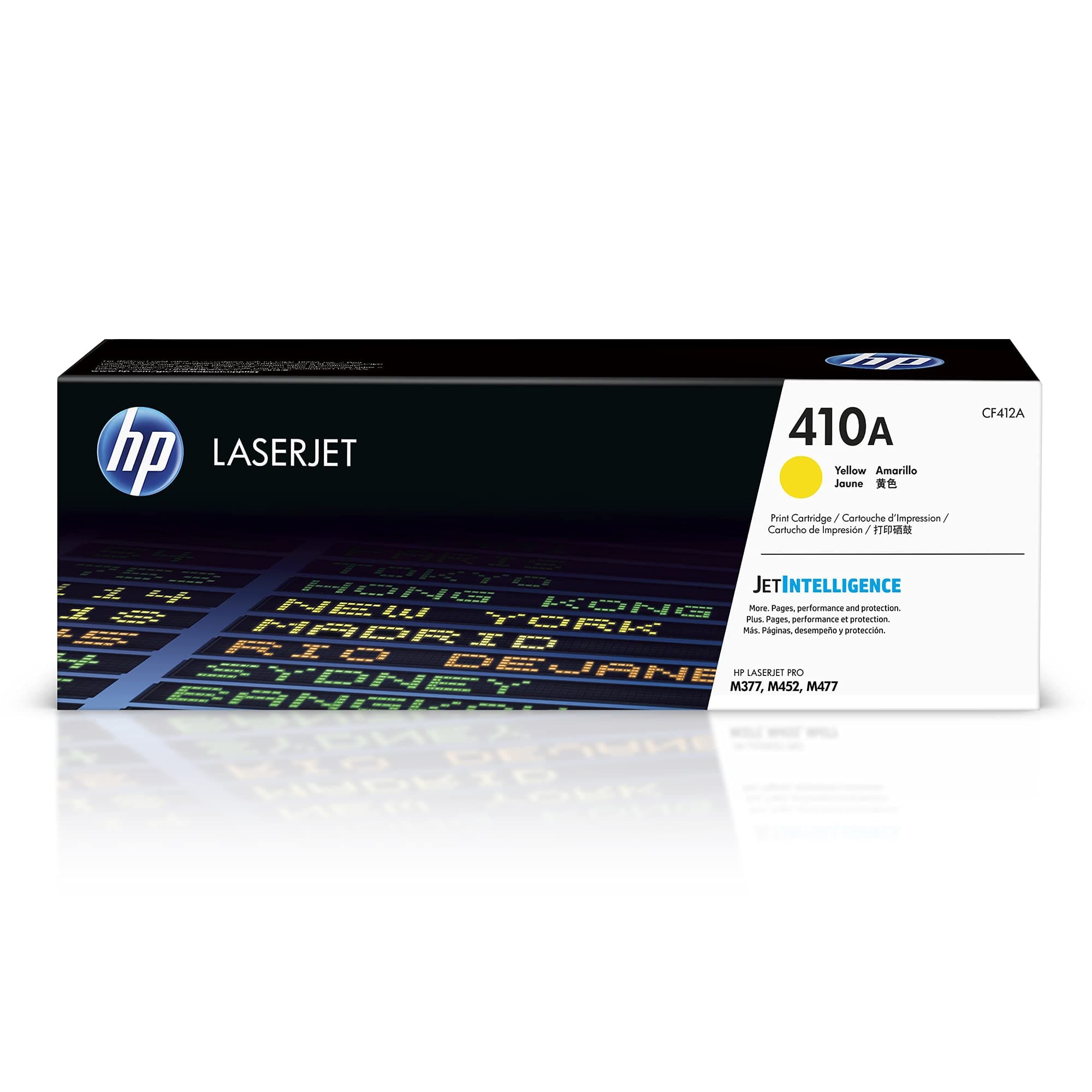HP 410A оригинална тонер касета CF412A жълта
