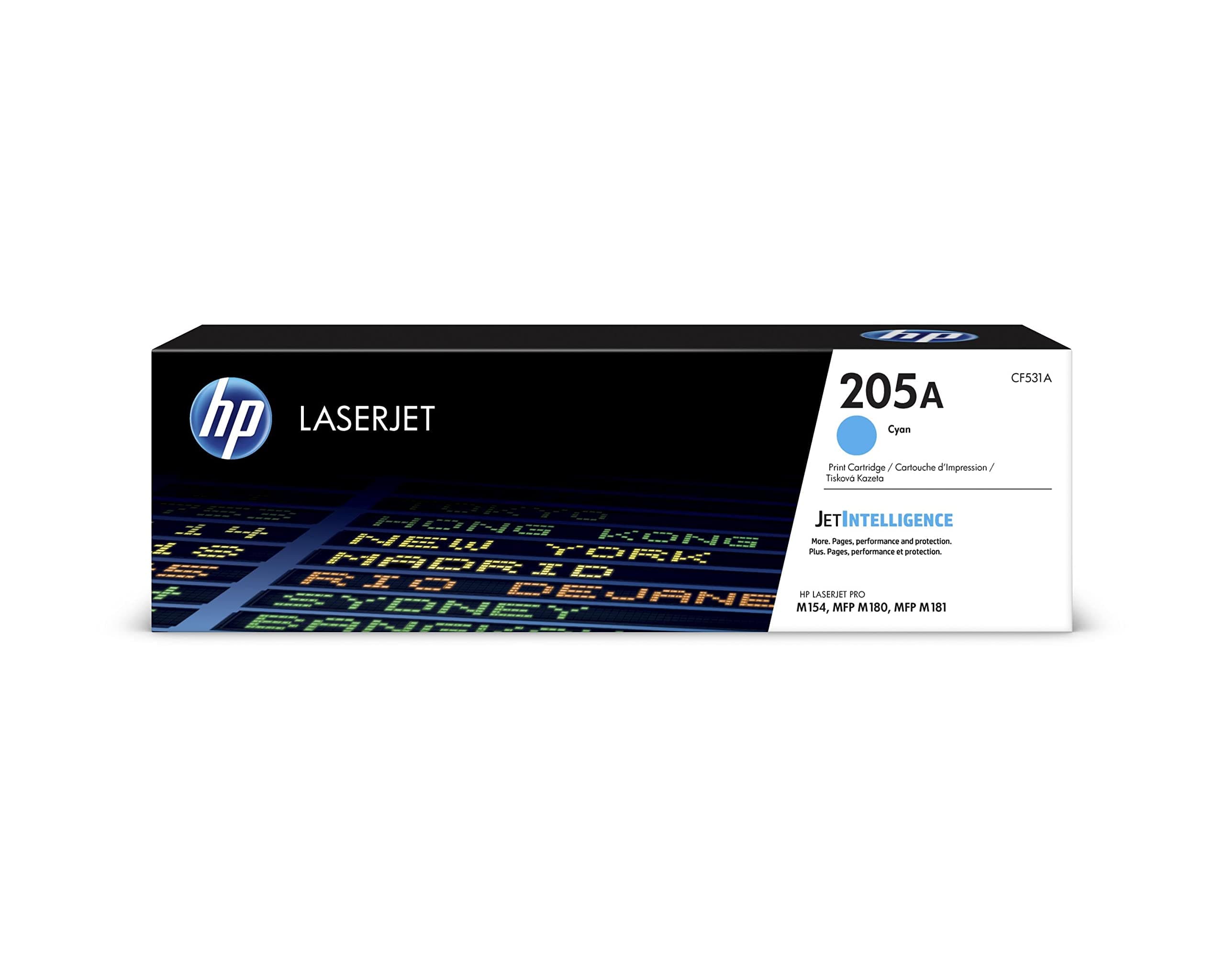 Оригинална цианова тонер касета HP 205A LaserJet