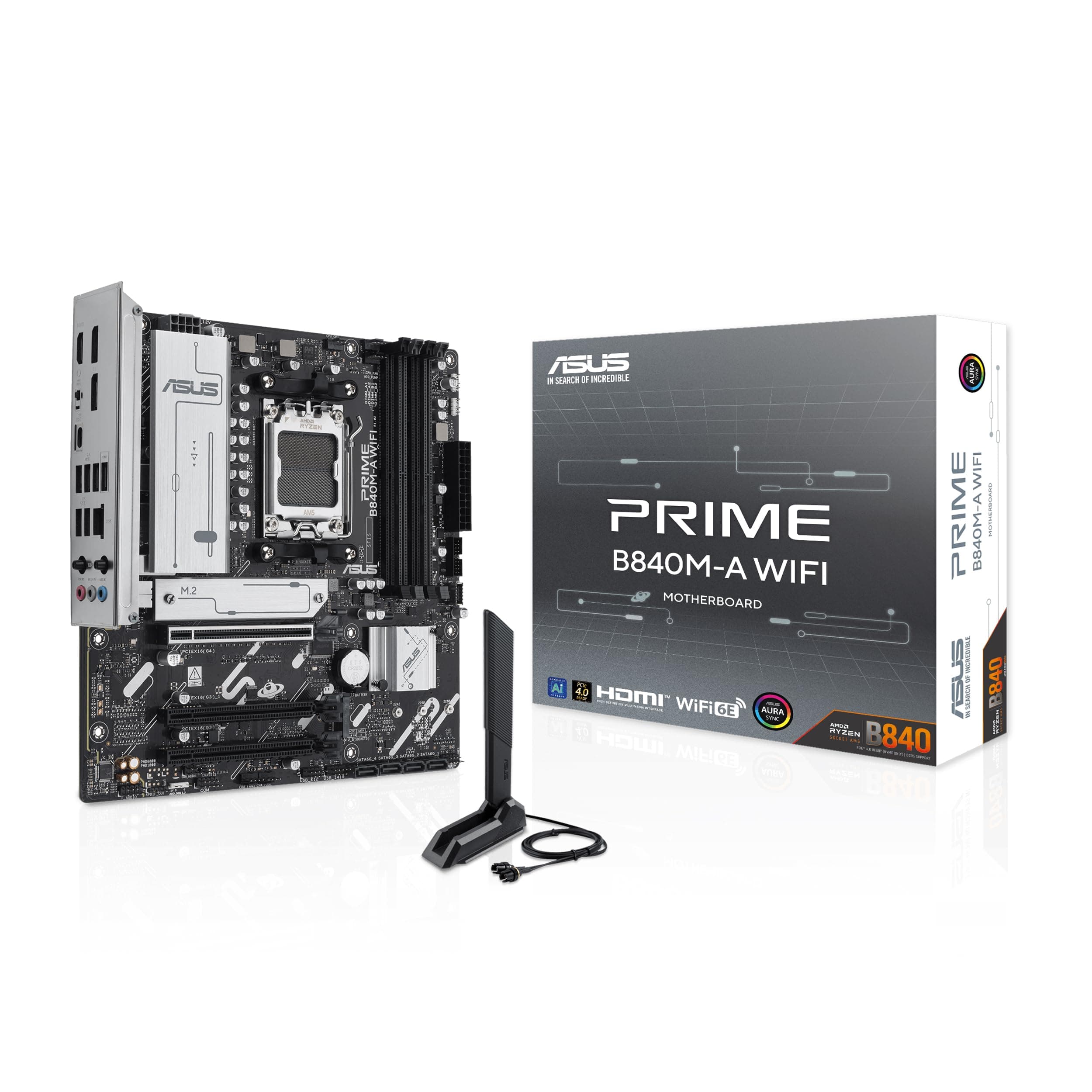 Дънна платка ASUS PRIME B840M-A WIFI 6E socket AM5