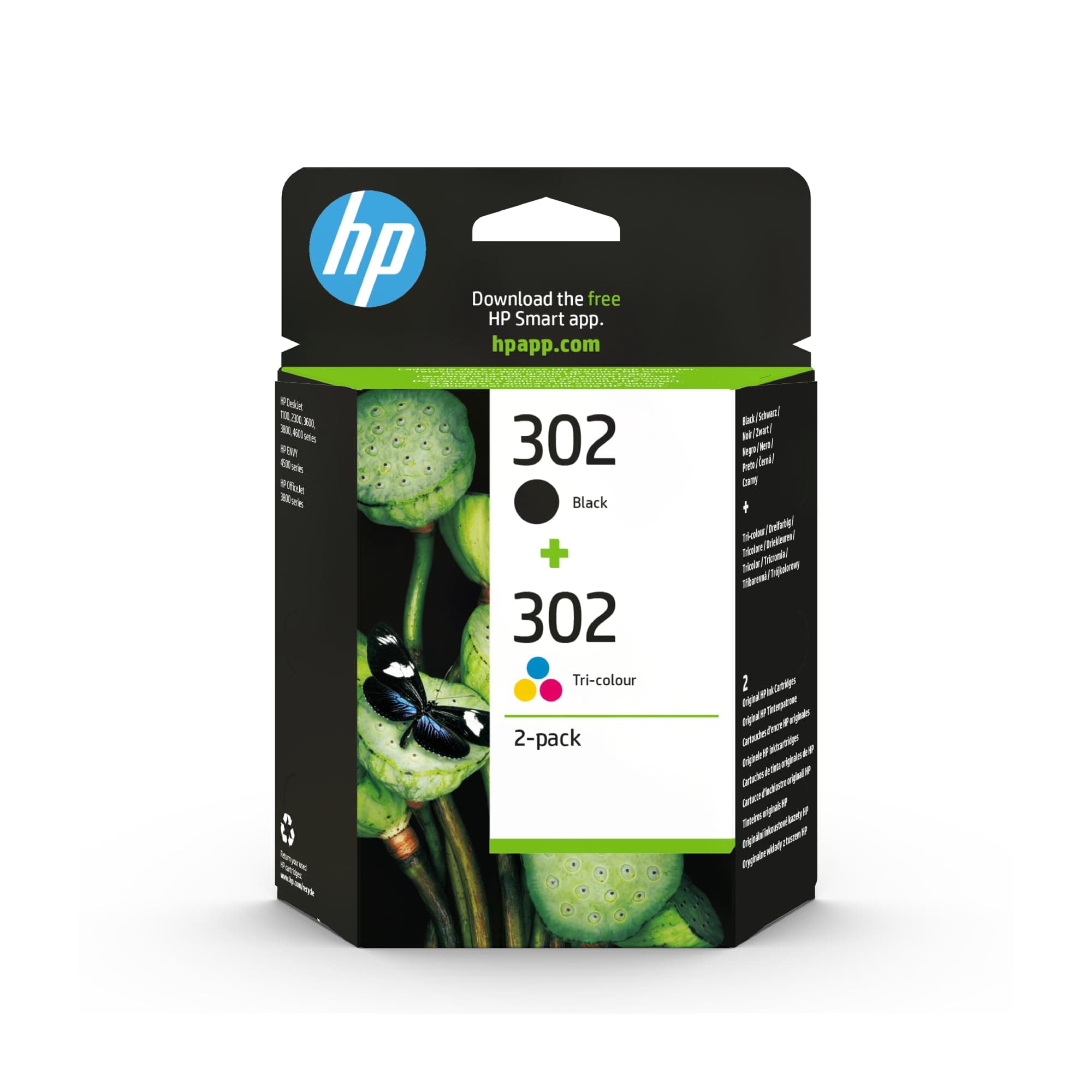 HP 302 оригинална касета с мастило X4D37AE Combo 2-Pack