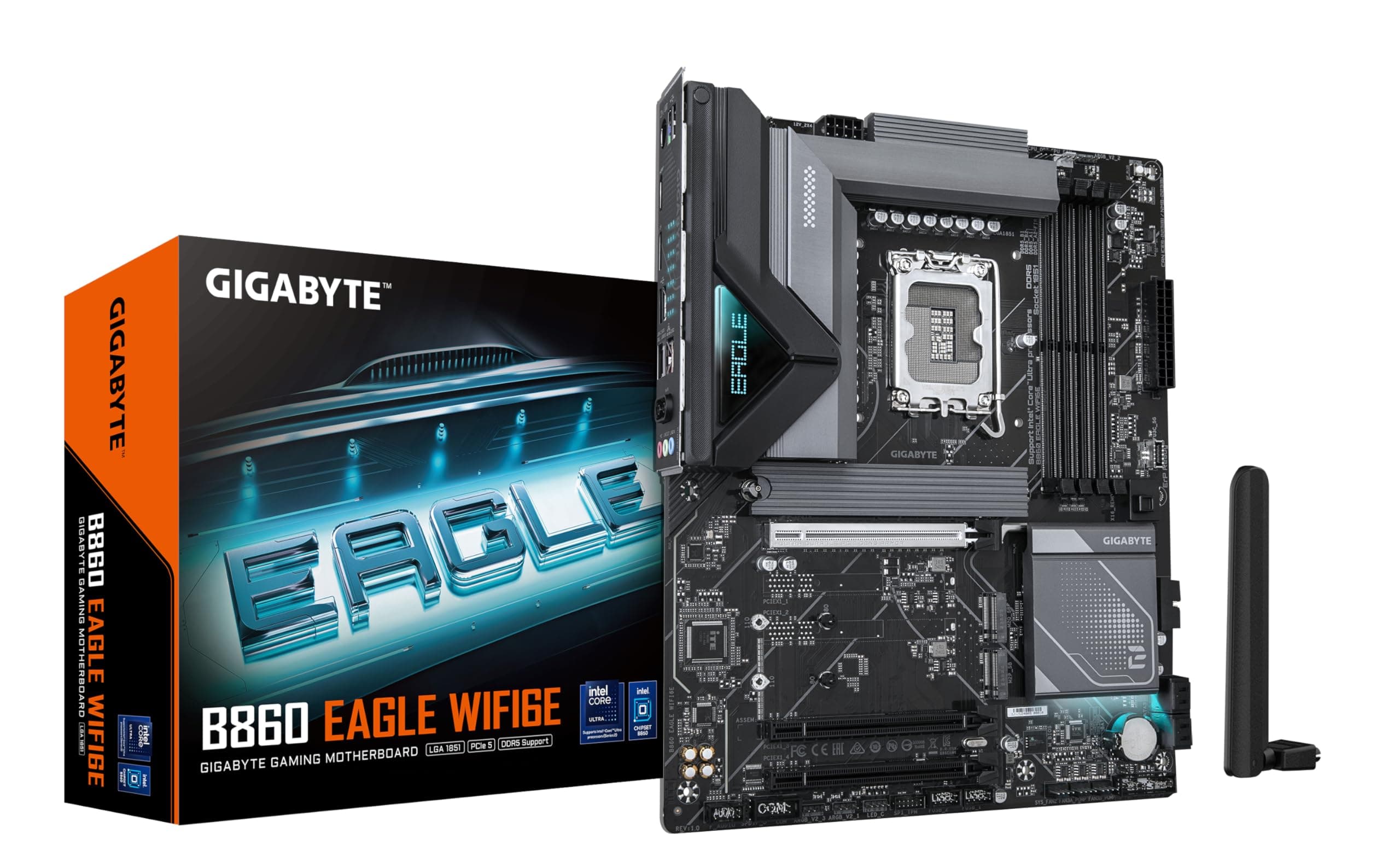 Дънна платка GIGABYTE B860 EAGLE WIFI 6E, LGA 1851