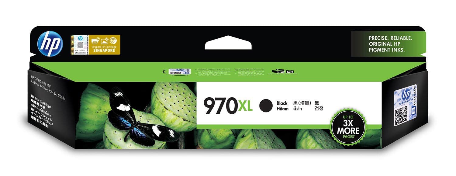 HP 970XL оригинална касета с мастило CN625A черна