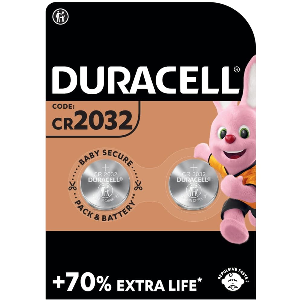 Бутонна батерия литиева GP CR2032 3V 2 бр. в блистер DURACELL