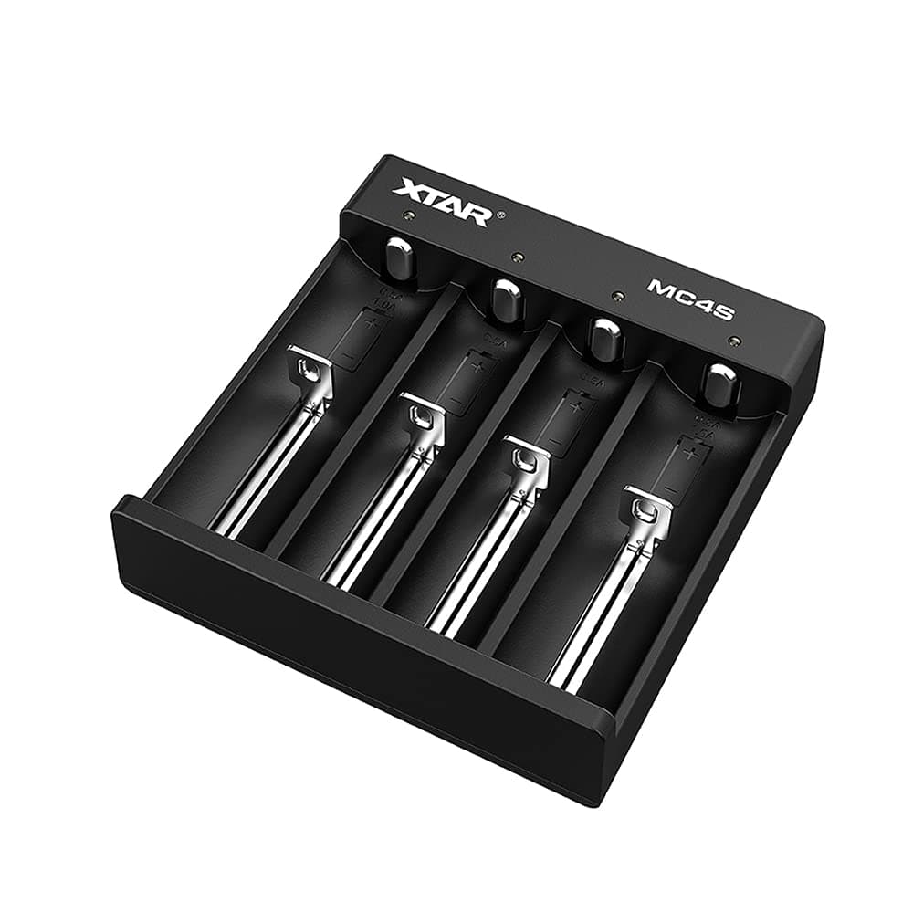 Зарядно у-во XTAR MC4S, USB Type-C, Universal Charger, LiIon & NIMH, 18650, CR123, AA, AAA