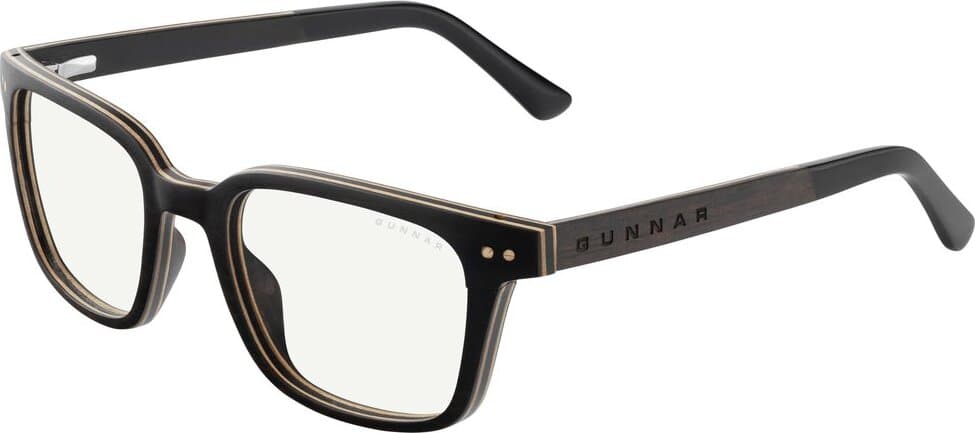 Компютърни очила GUNNAR Muir Ebony (wood), Clear Pro
