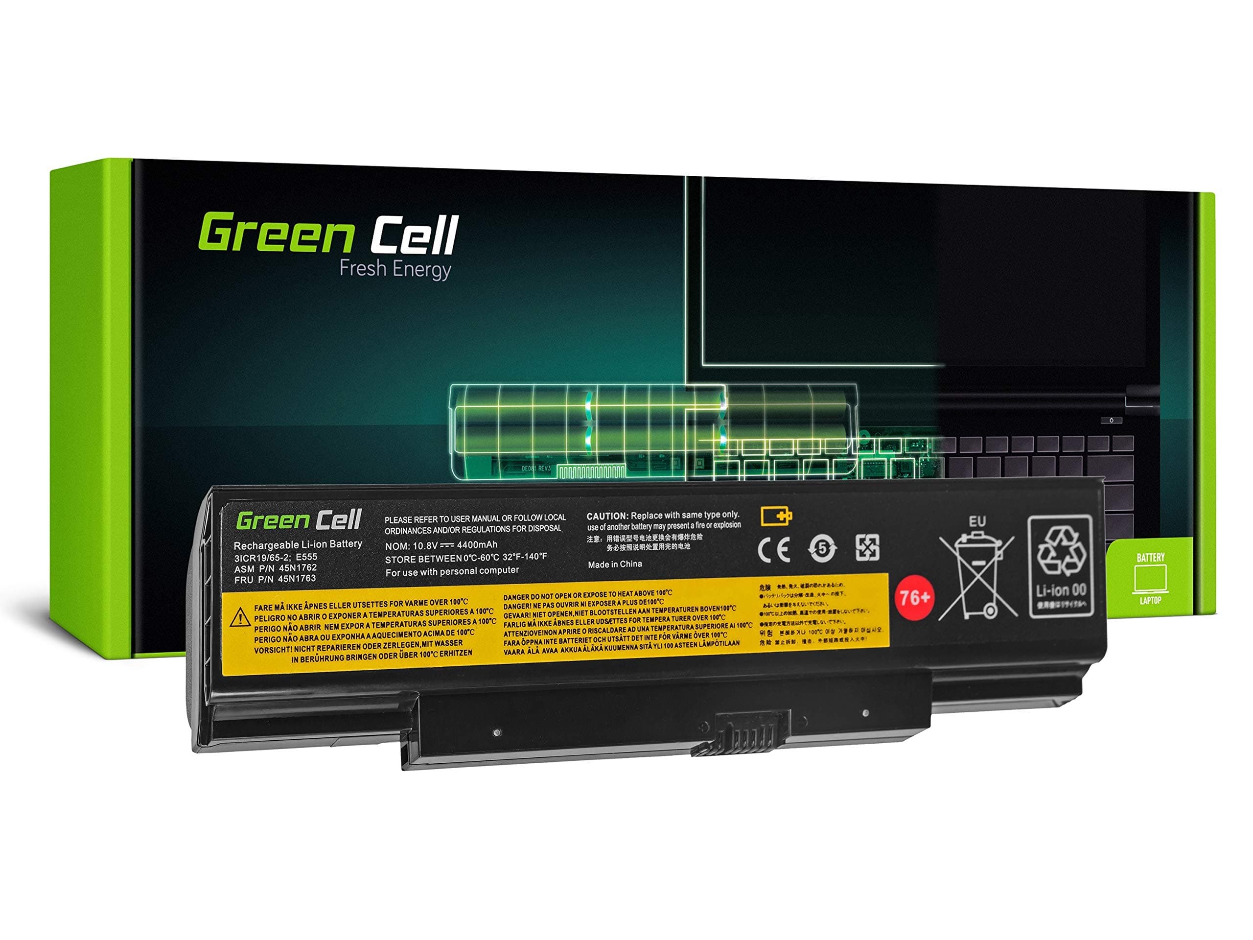 Батерия за лаптоп GREEN CELL, Lenovo ThinkPad Edge E550 E550c E555 E560 E565 10,8V 4400mAh