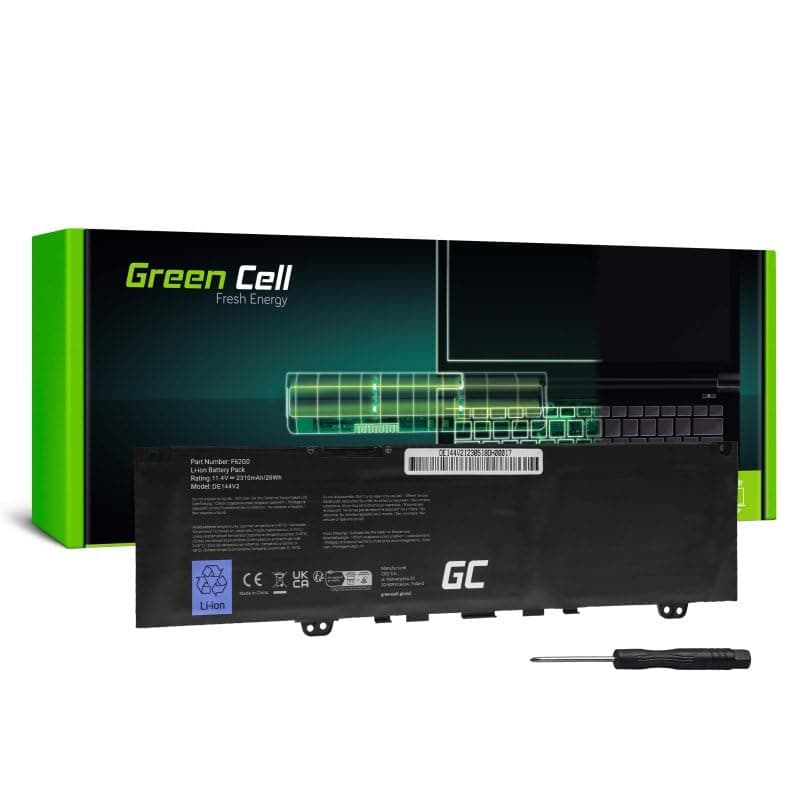 Батерия за лаптоп GREEN CELL, Dell Inspiron 13 5370 7370 7373 7380 7386, Dell Vostro 5370 11.4V 2310mAh