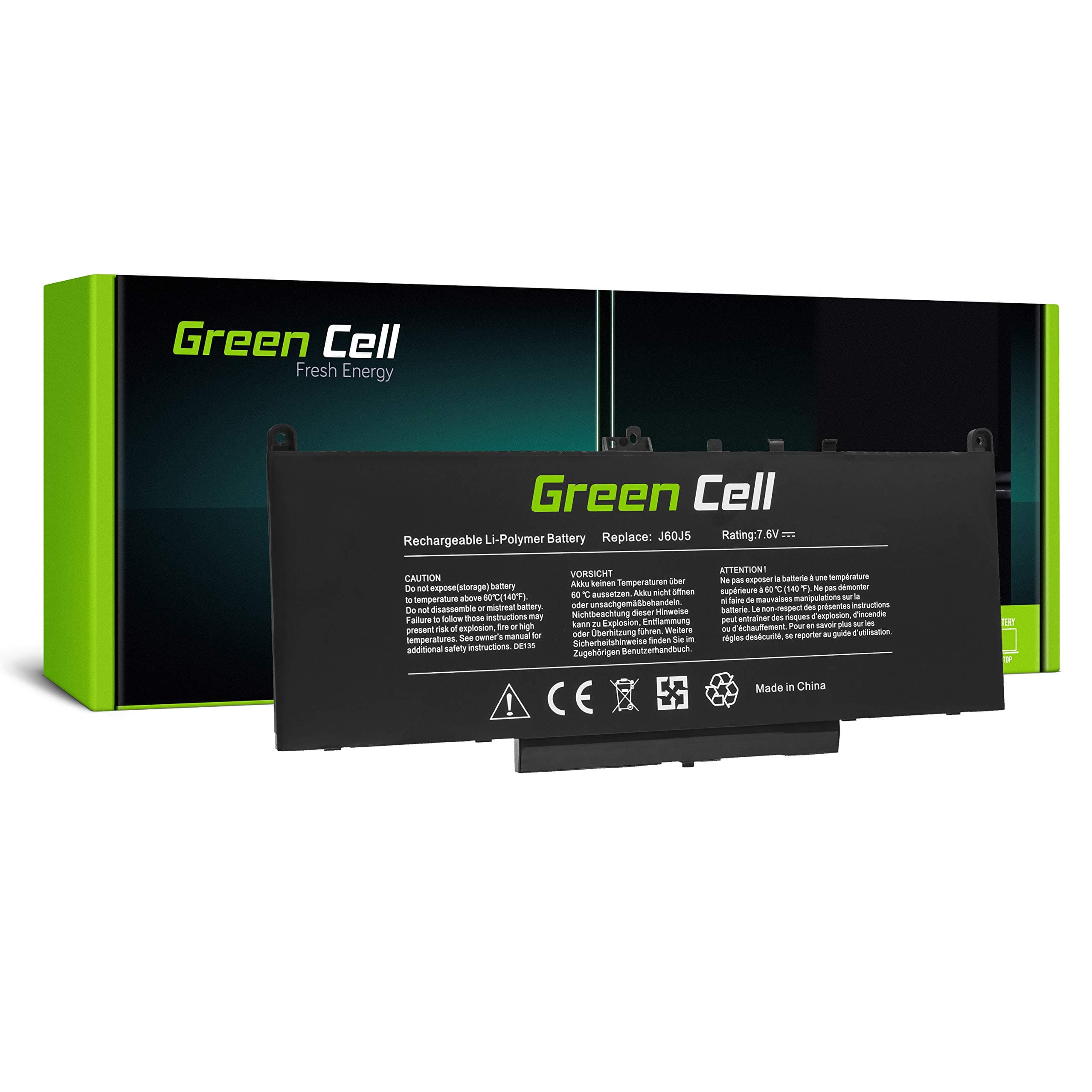 Батерия за лаптоп Dell Latitude E7270 E7470 J60J5 7,6V 5800mAh GREEN CELL