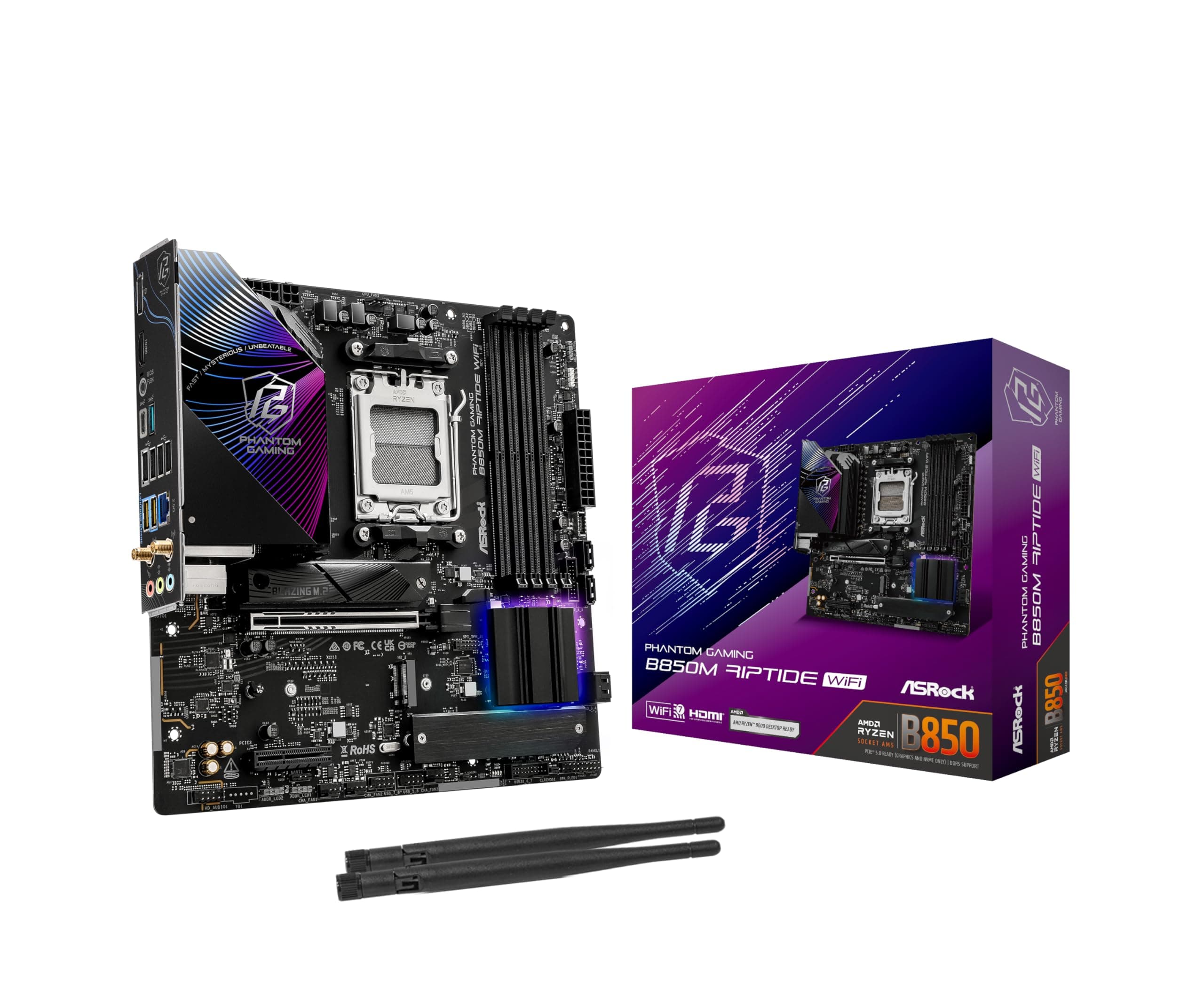 Дънна платка ASRock B850M RIPTIDE WIFI7 socket AM5