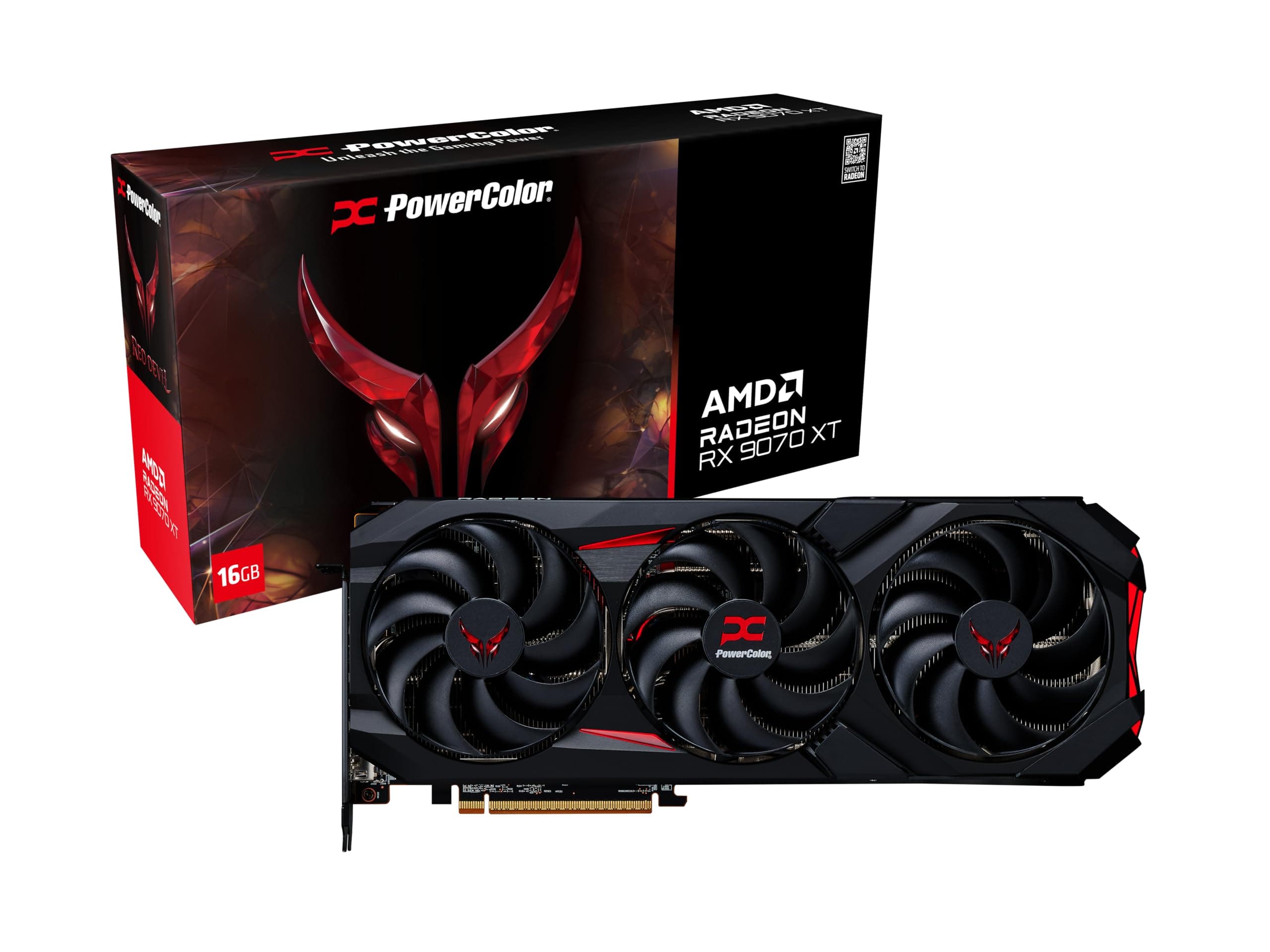 Видео карта PowerColor Radeon RX 9070 XT Red Devil 16GB GDDR6