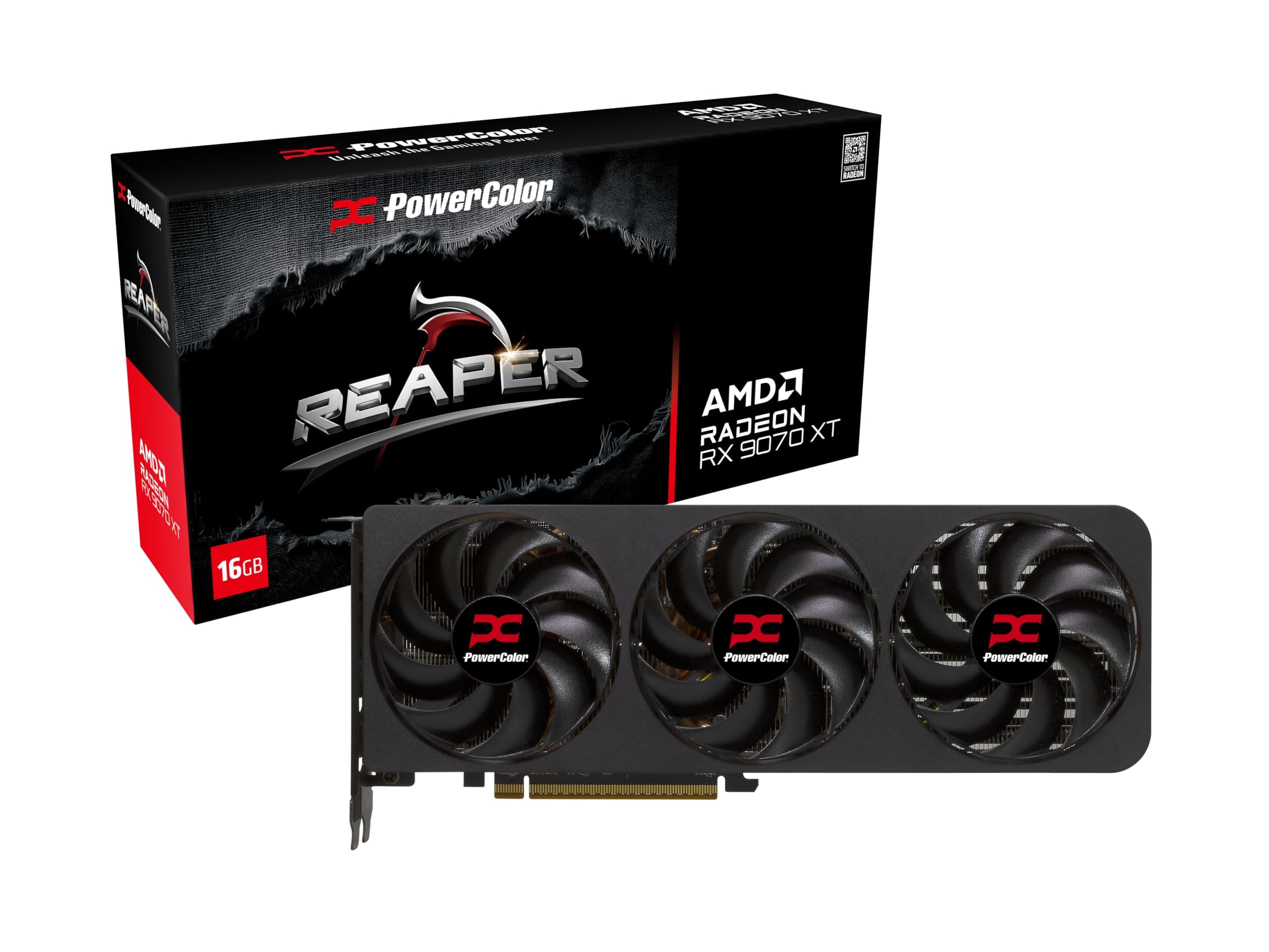 Видео карта PowerColor Radeon RX 9070 XT Reaper 16GB GDDR6