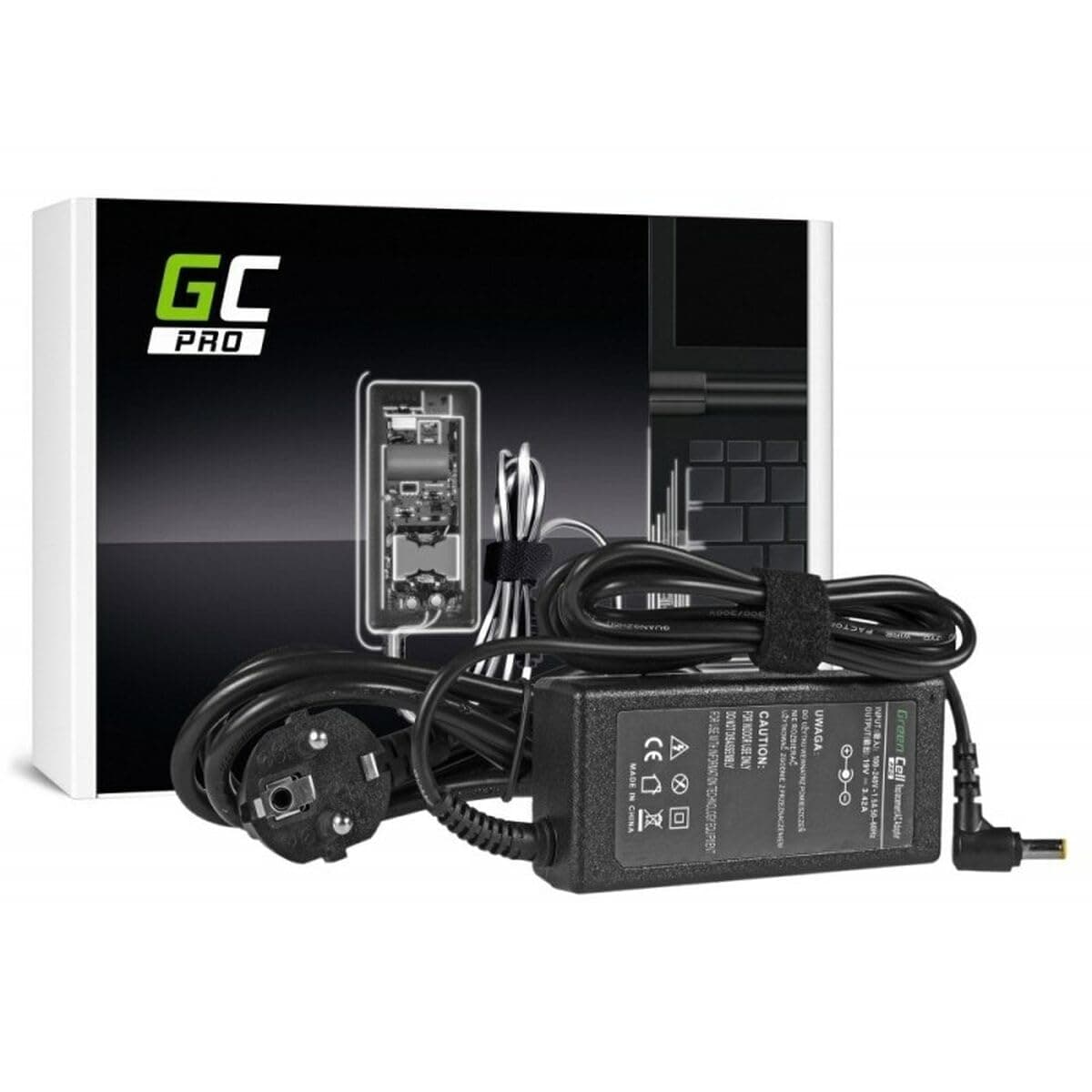 Захранване за лаптоп GREEN CELL, PRO Charger / AC Adapter 19V 3.42A 65W for Acer Aspire 5741G 5742 5742G E1-521 E1-531 E1-531G E1-570 E1-571 E1-571G
