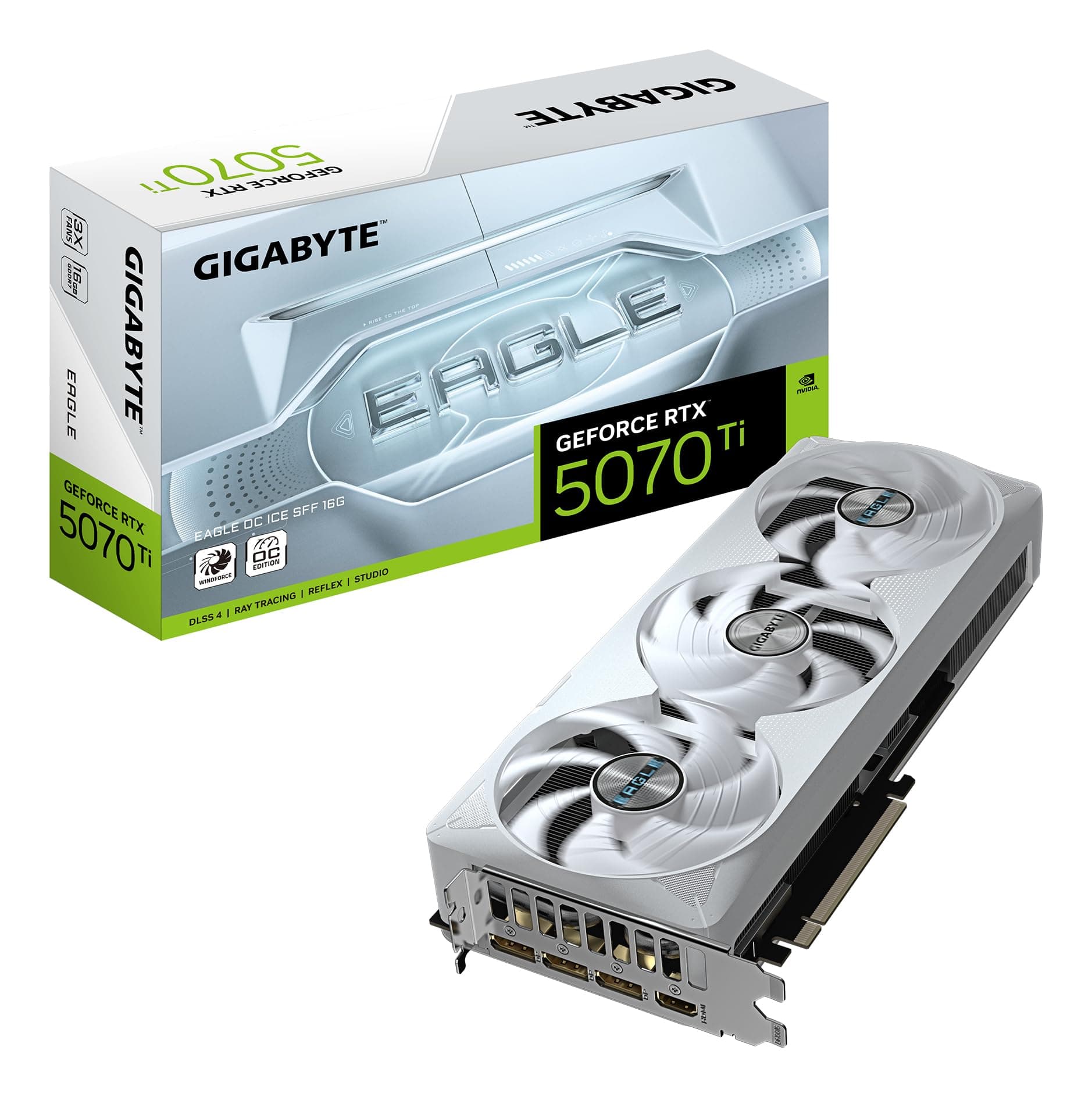 Видео карта GIGABYTE RTX 5070 TI EAGLE ICE OC SFF 16GB GDDR7