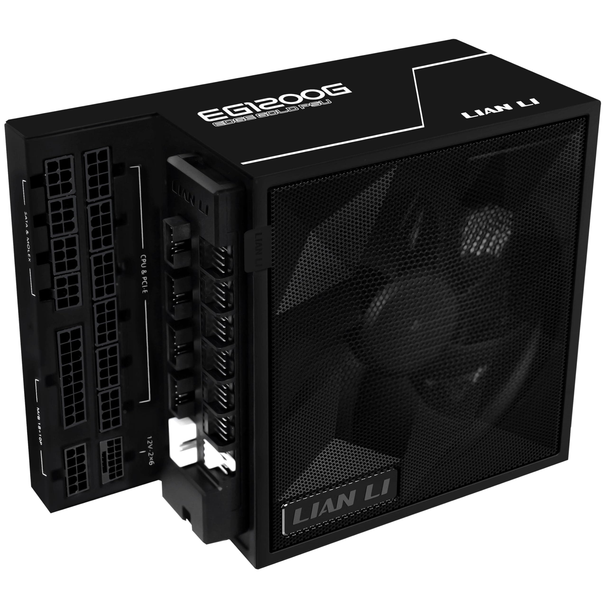 Захранващ блок Lian Li EDGE 1200W 80+ Gold PCIe 5.1, ATX 3.1 - Черно