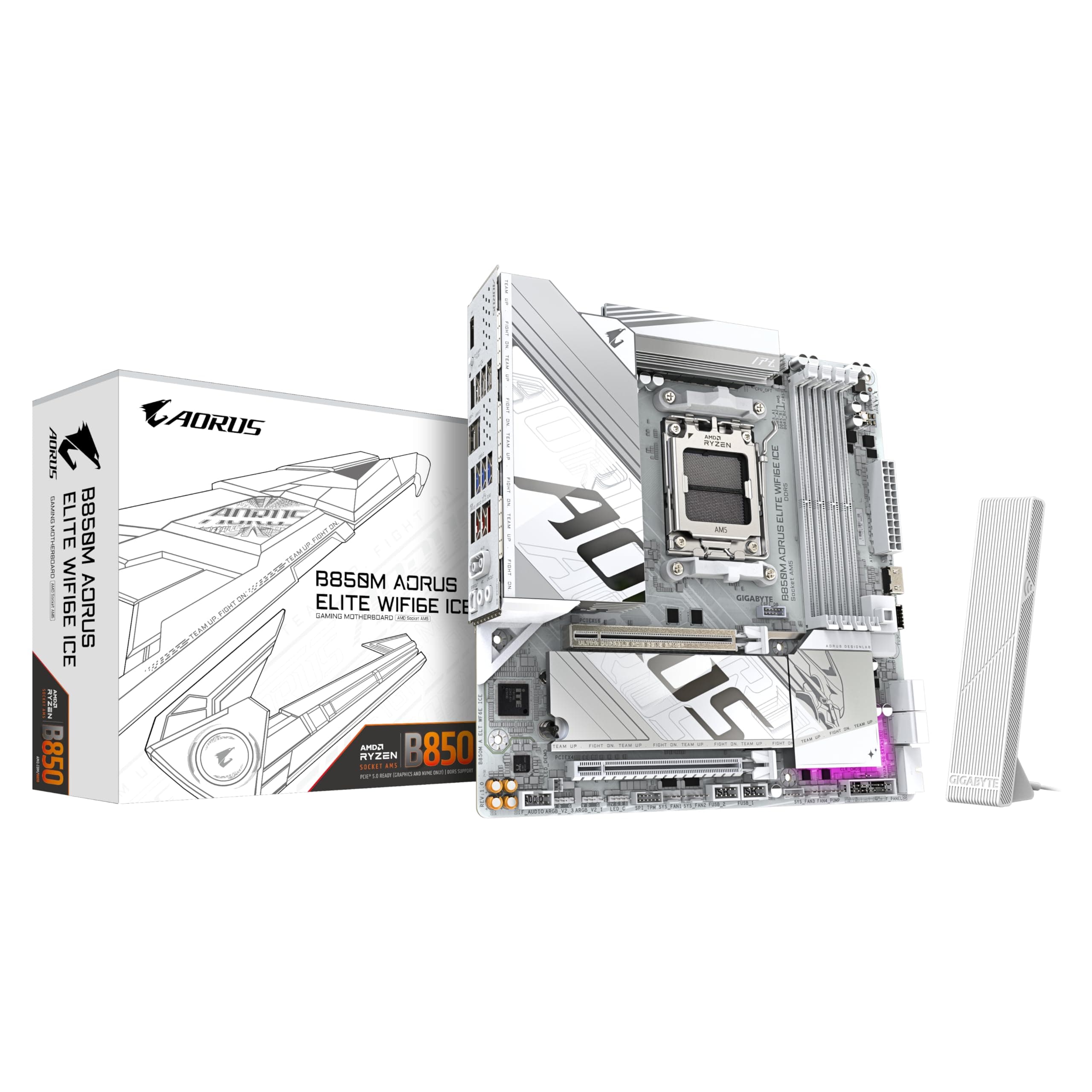 Дънна платка GIGABYTE B850M AORUS ELITE WIF6E ICE socket AM5