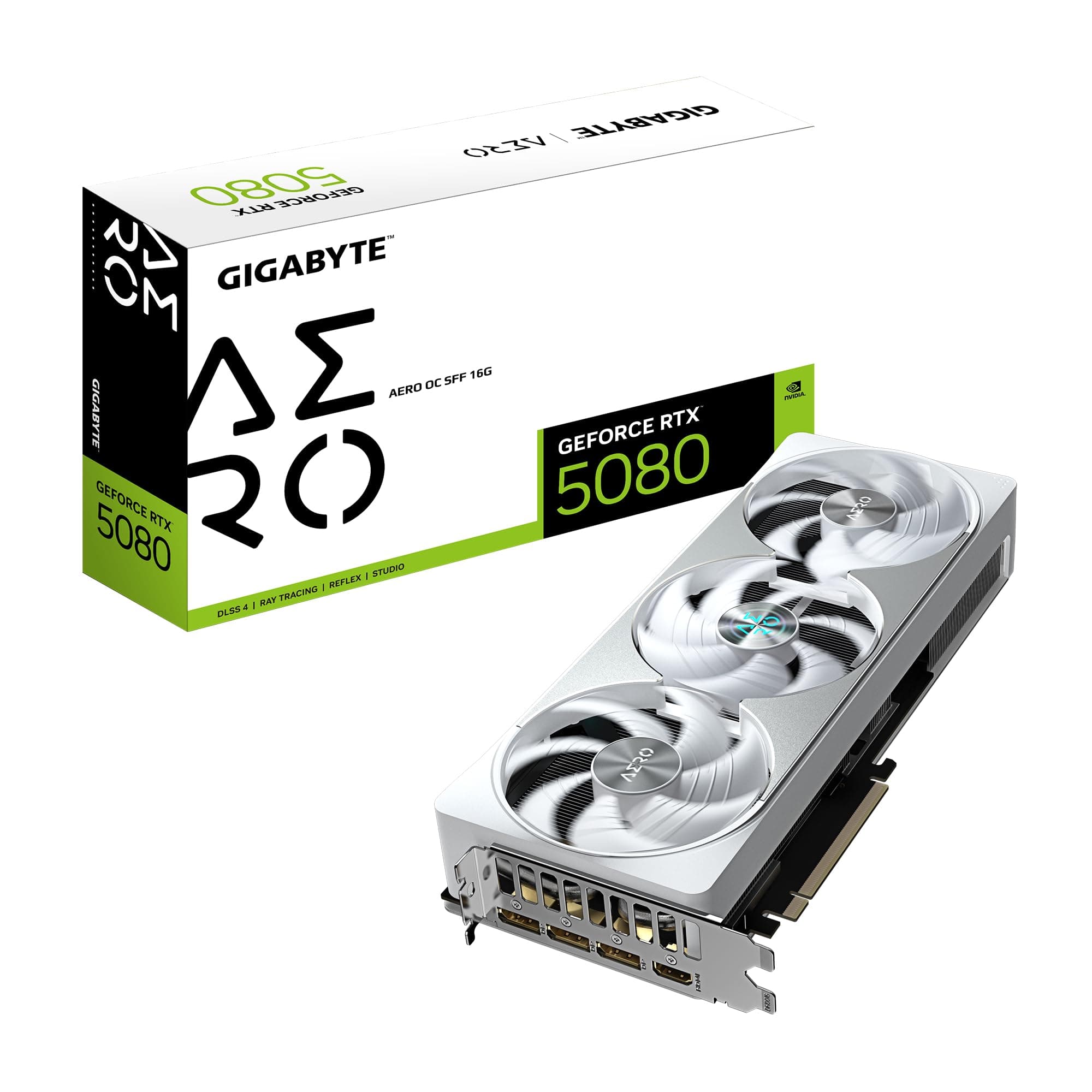Видео карта GIGABYTE GeForce RTX 5080 AERO OC 16GB GDDR7
