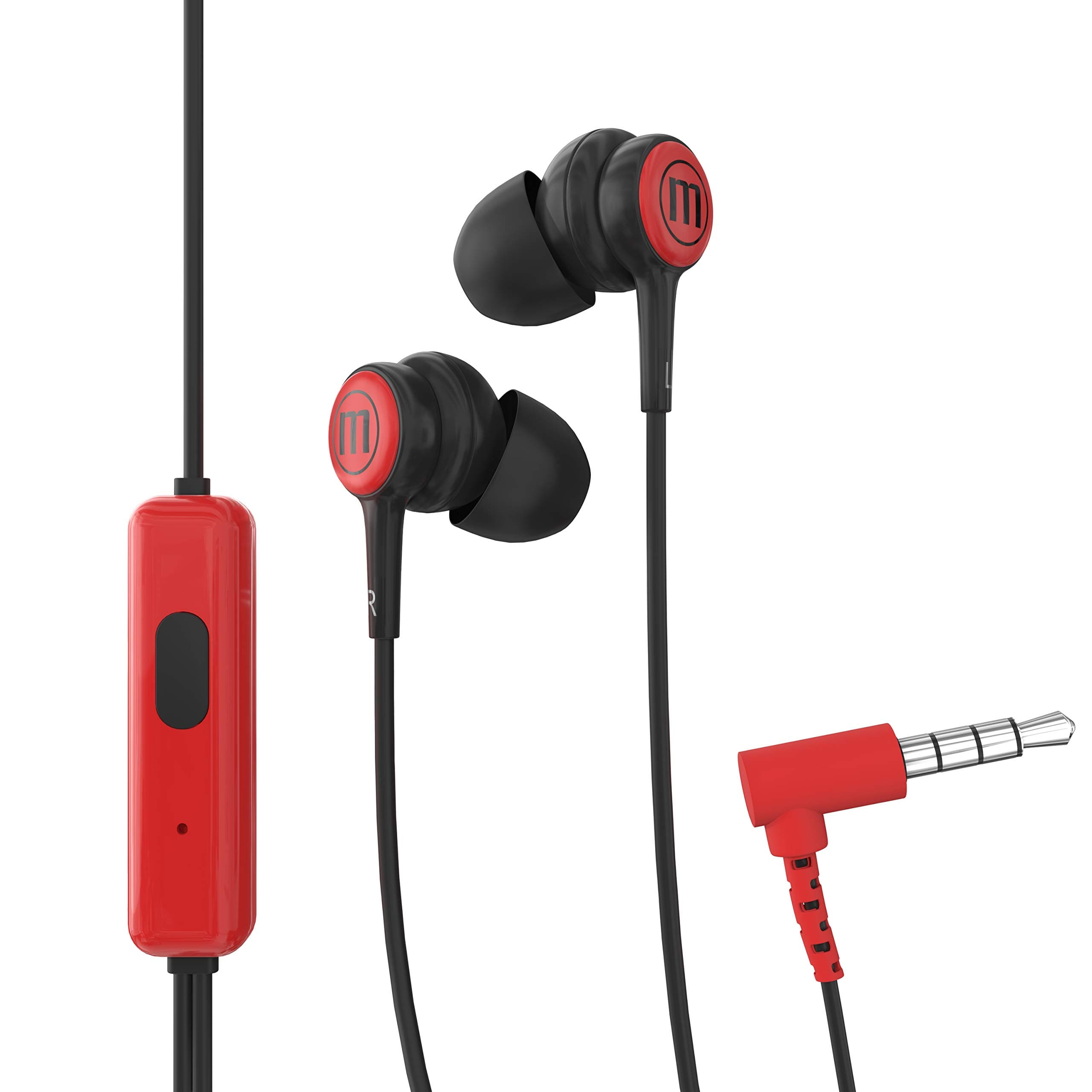 Слушалки тапи с микрофон MAXELL IN-TIPS RED