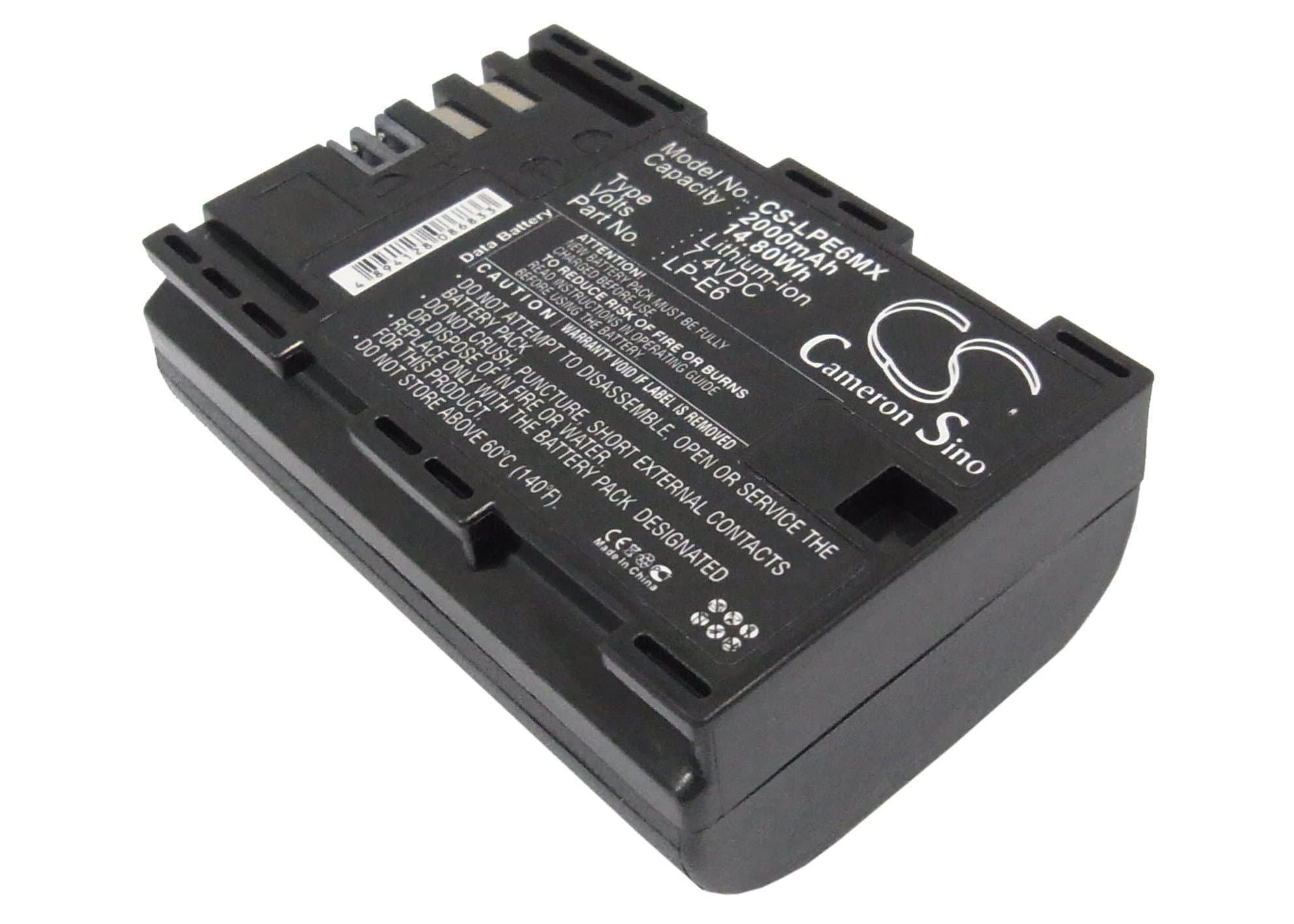 Батерия за камера CANON LPE6 LiIon 7.4V 2000mAh Cameron Sino