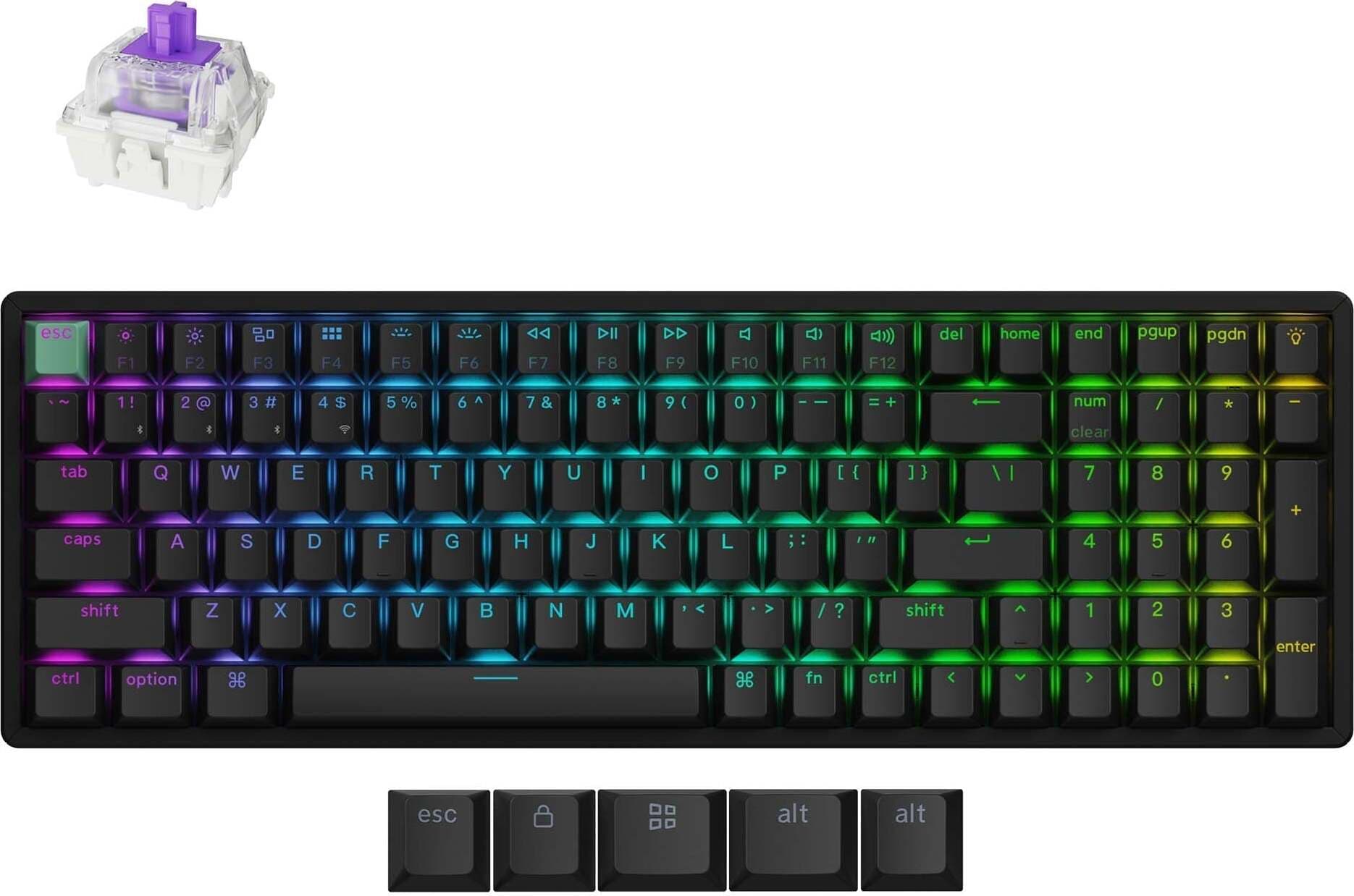 Геймърска механична клавиатура Keychron K4 HE Standard Edition - Wireless, Full Size