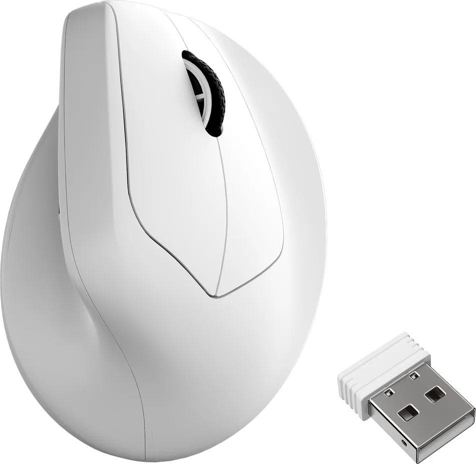 Ергономична мишка Keychron M5 Wireless 8K - White