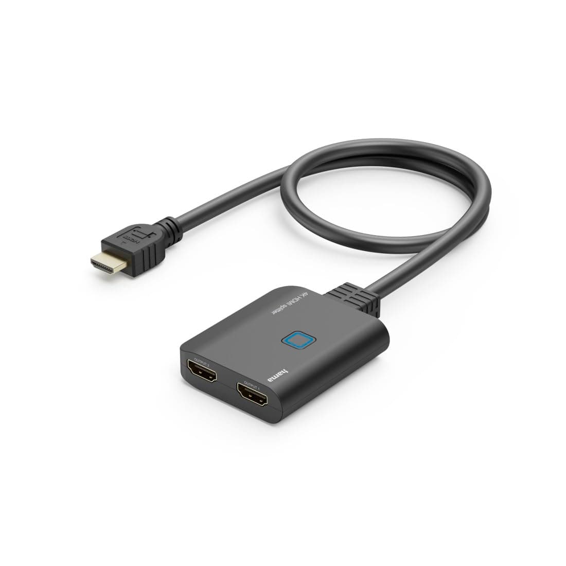 HAMA Сплитер 4K HDMI мъжко - 2 x HDMI женско, черен