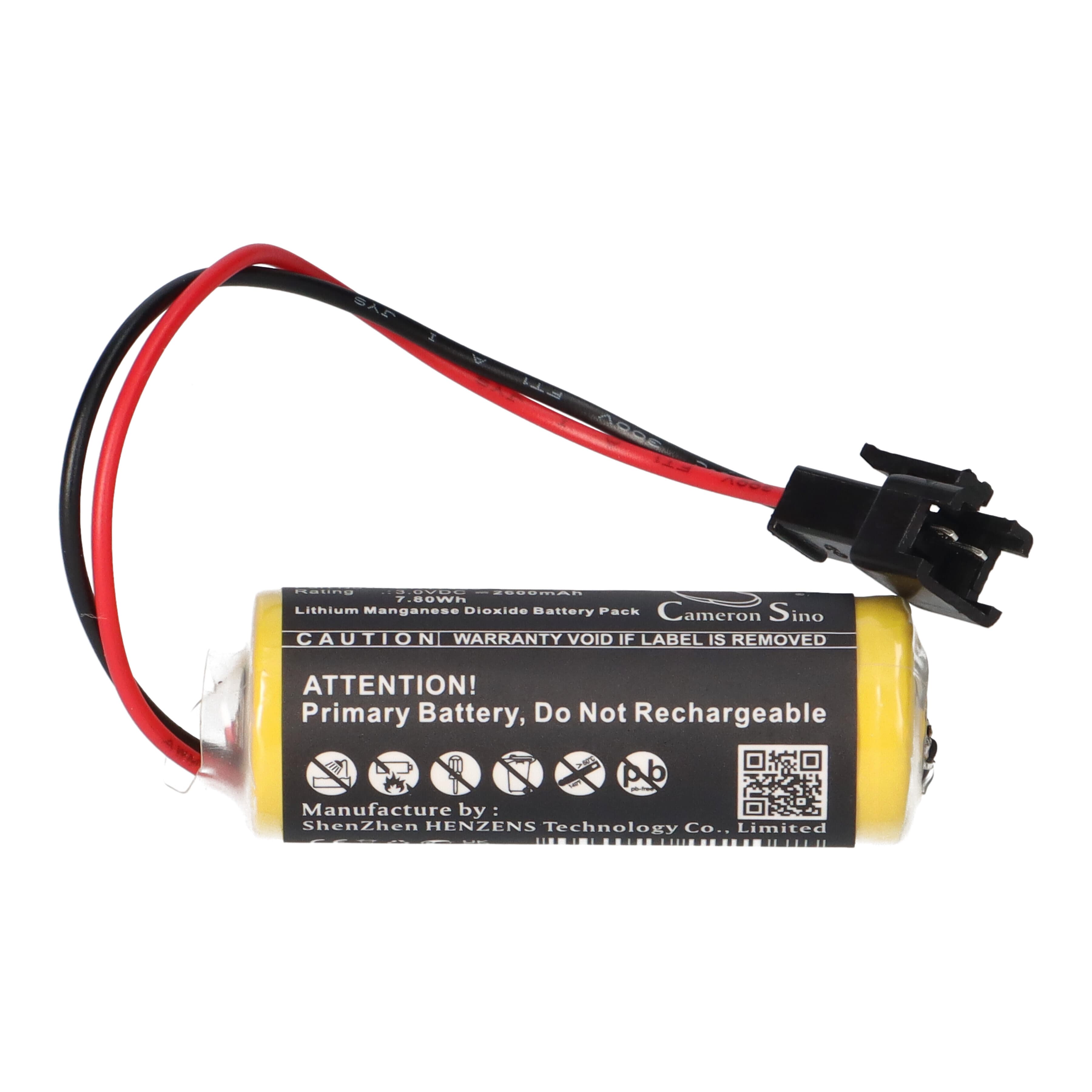 Батерия за PLC контролер CS-PLC800SL Sanyo CR8.L CR17450 Li-MnO2 3V 2600 mAh Cameron Sino