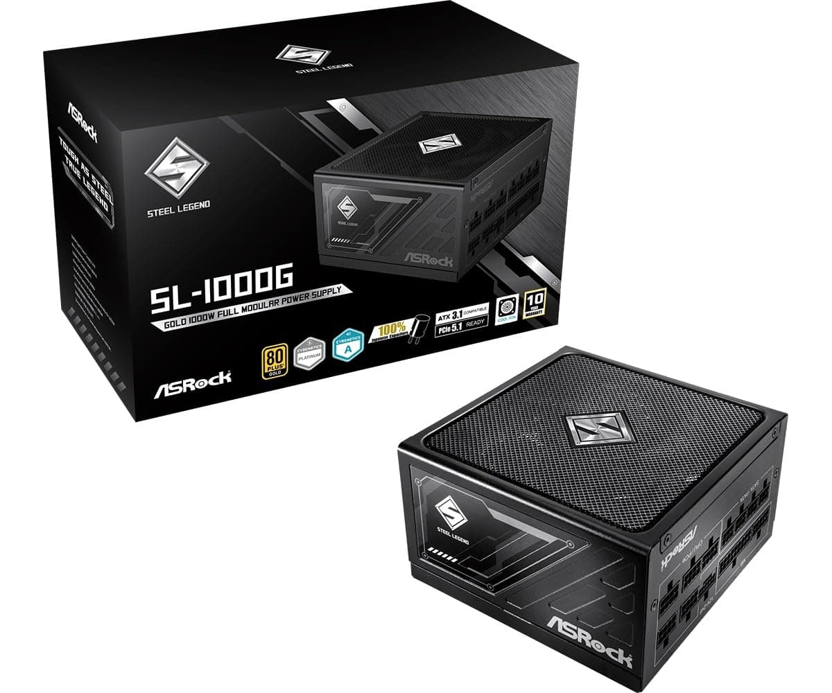 Захранващ блок ASRock Steel Legend White 1000W 80+ Gold