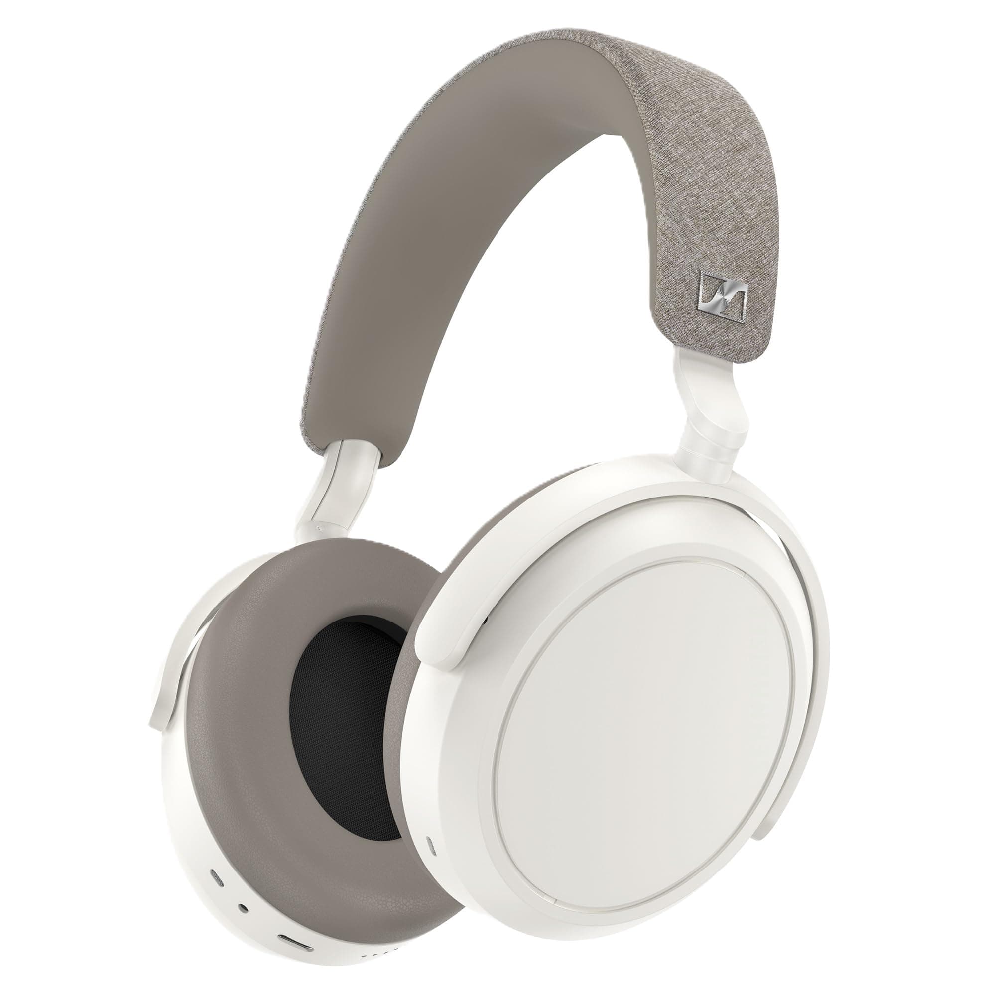 Слушалки Sennheiser MOMENTUM 4, безжични, Bluetooth, микрофон, до 60 часа живот на батерията, шумопотискащи, бели