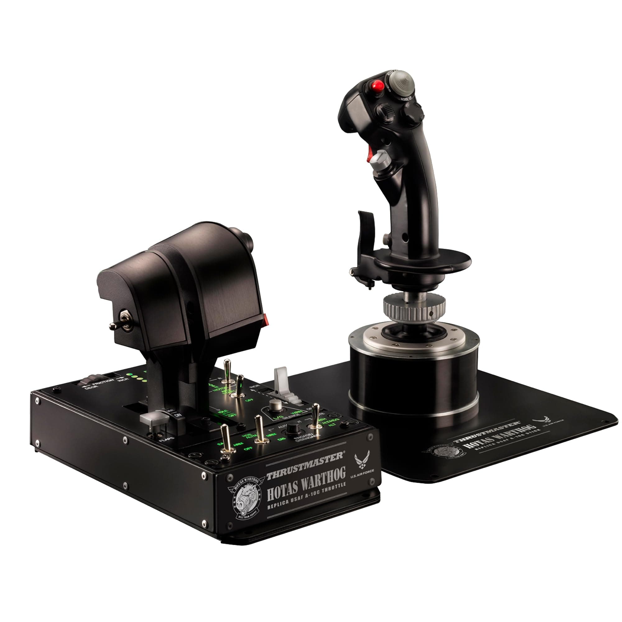 Джойстик и контролен панел, авиосимулатор Thrustmaster HOTAS Warthog за PC, Черен