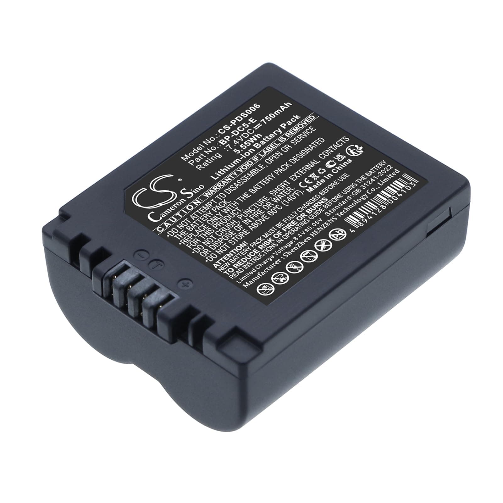Батерия за апарат Panasonic CGR-S006 LiIon 7.4V 750mAh Cameron Sino